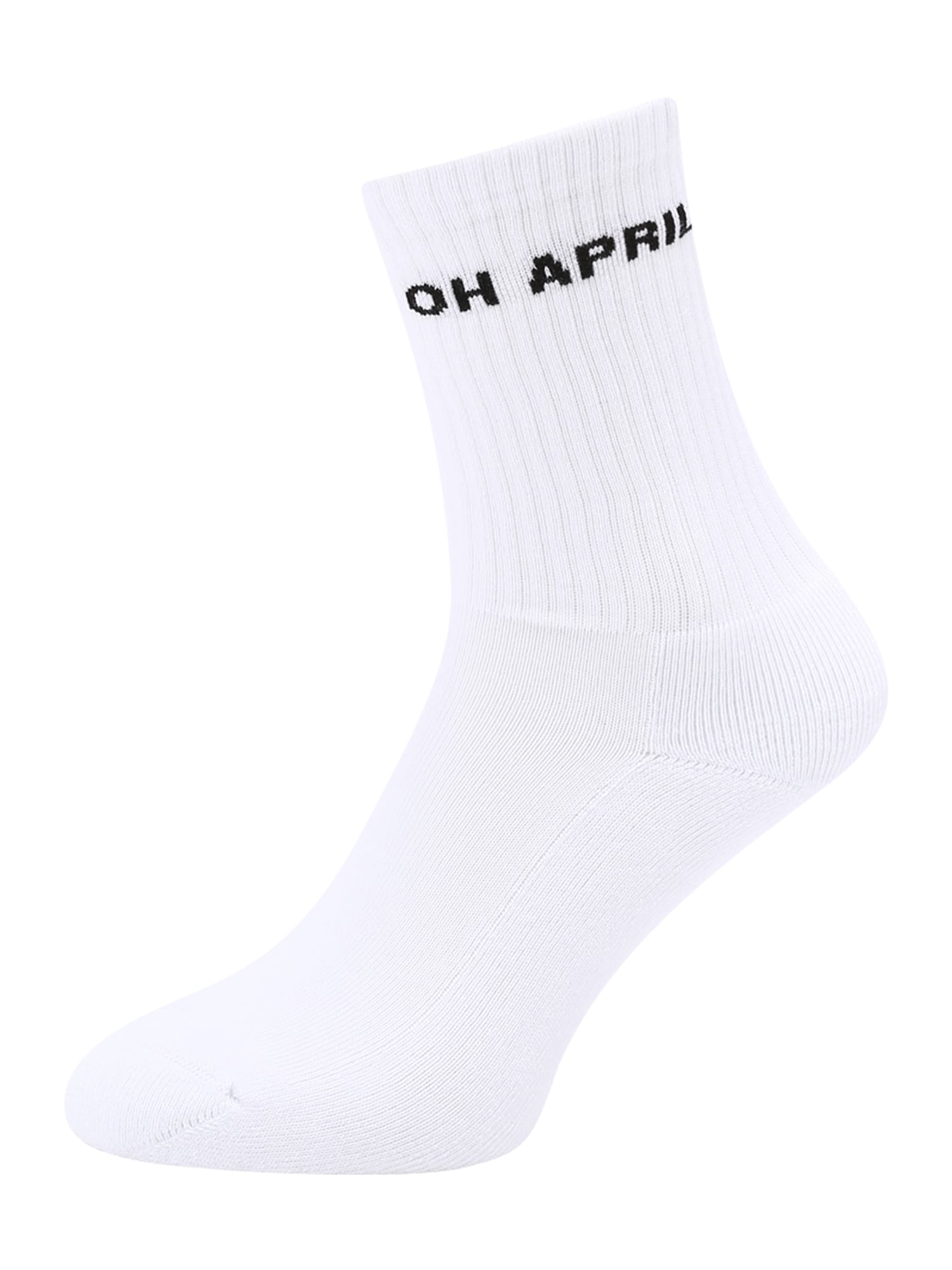 OH APRIL Șosete Steffi  negru / alb