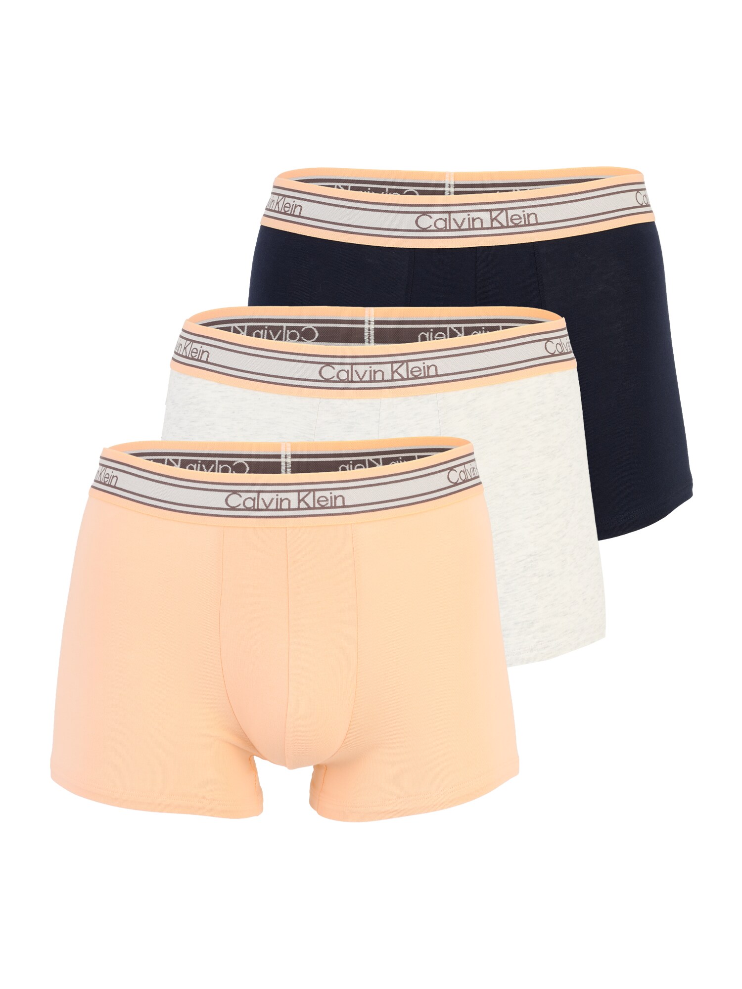 Calvin Klein Underwear Boxeri  bleumarin / gri deschis / portocaliu caisă