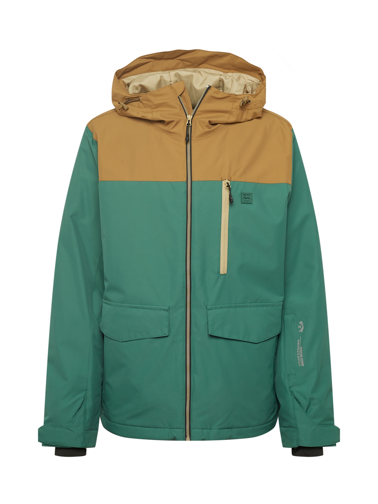 BILLABONG Zimska jakna  svetlo rjava / zelena