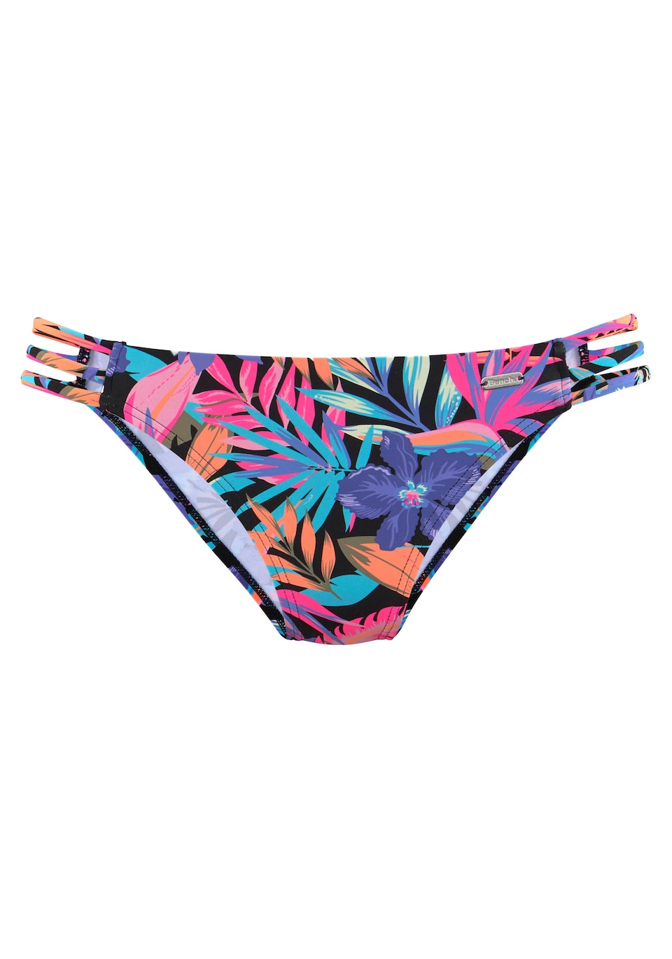 Bikiniunderdel 'Pitch' cyanblå / plommon / neonrosa