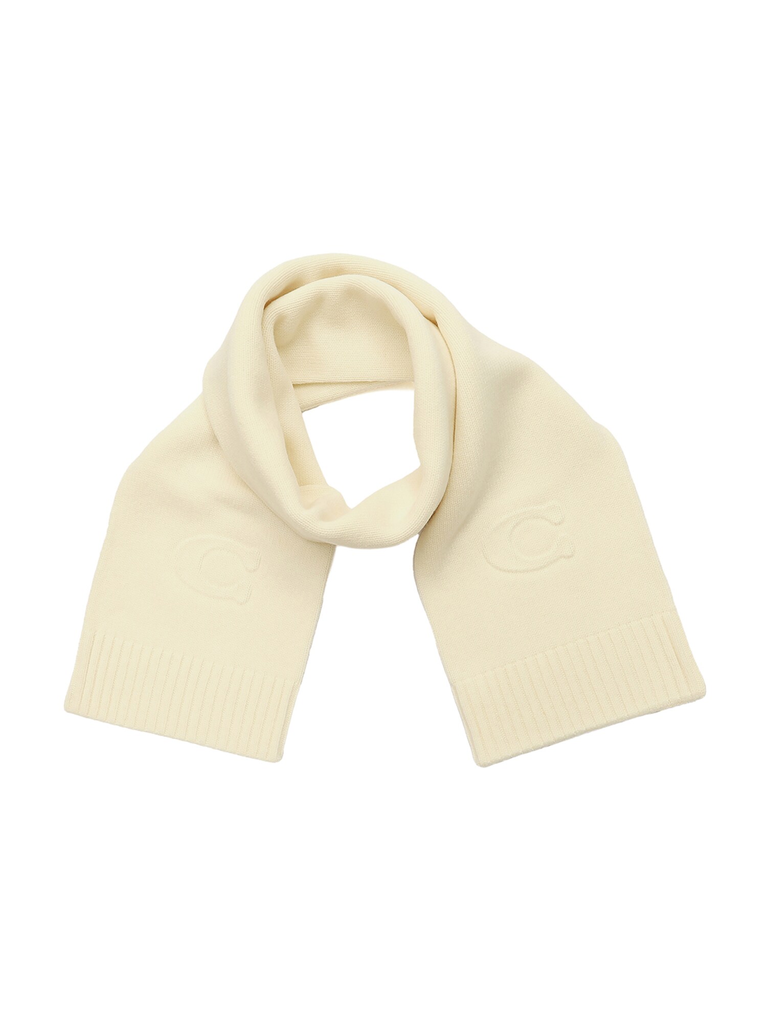 COACH Fular  alb natural