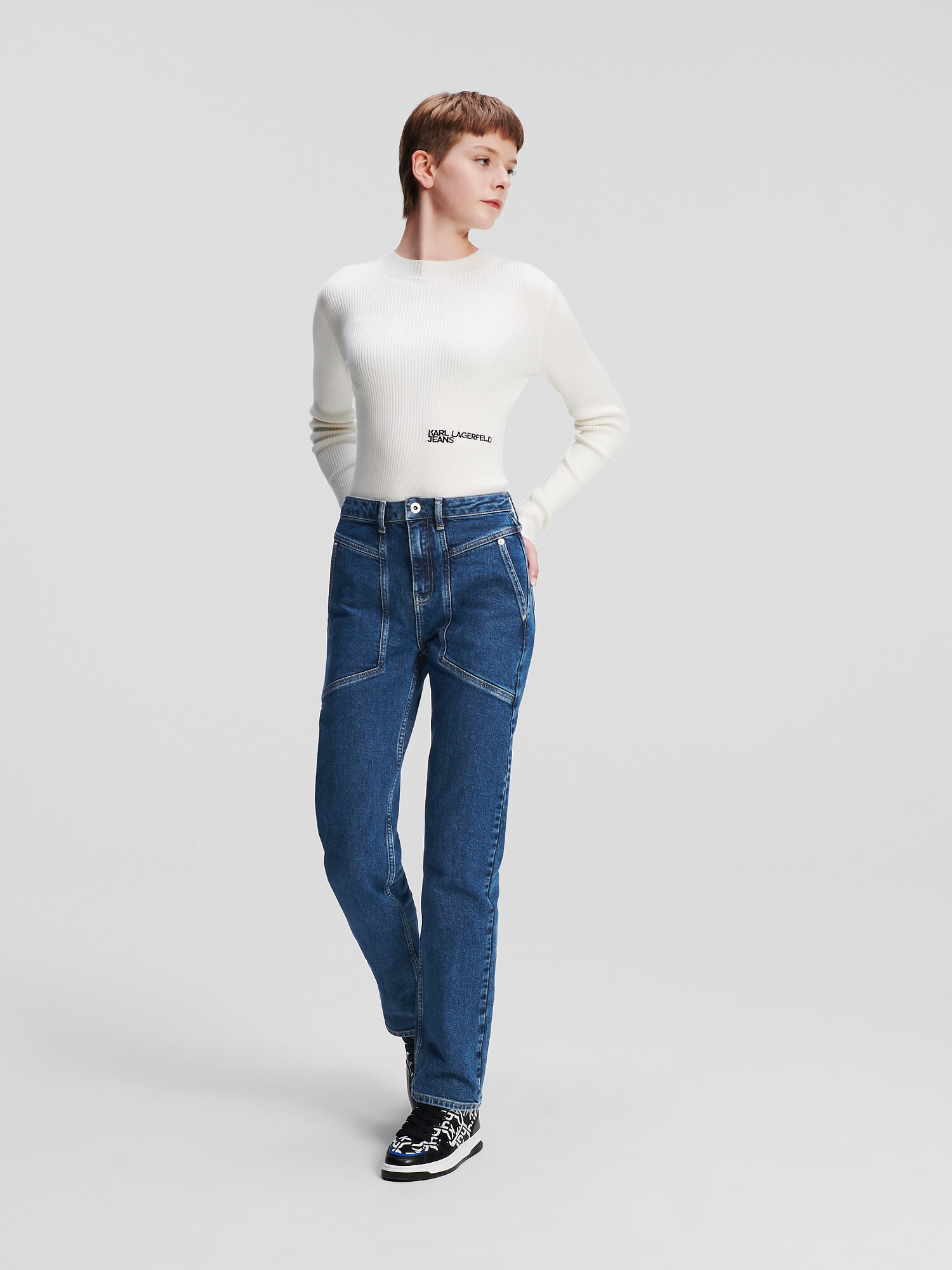 KARL LAGERFELD JEANS Farmer  sötétkék termék 2. képe