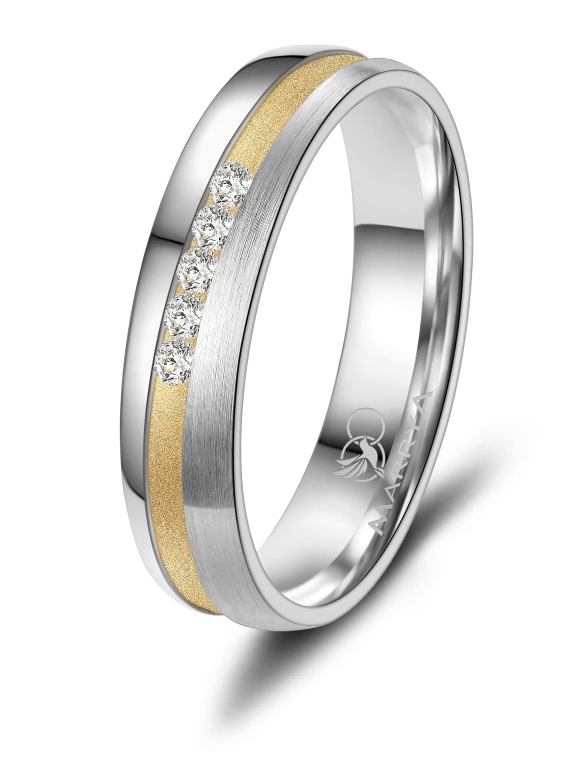 MARRYA Ring 'MARRYA SI-23 Ehering aus Silber' dam