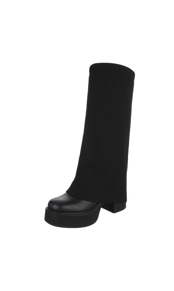 Ital-Design Stiefel Damen Größe 36 schwarz Winterschuhe