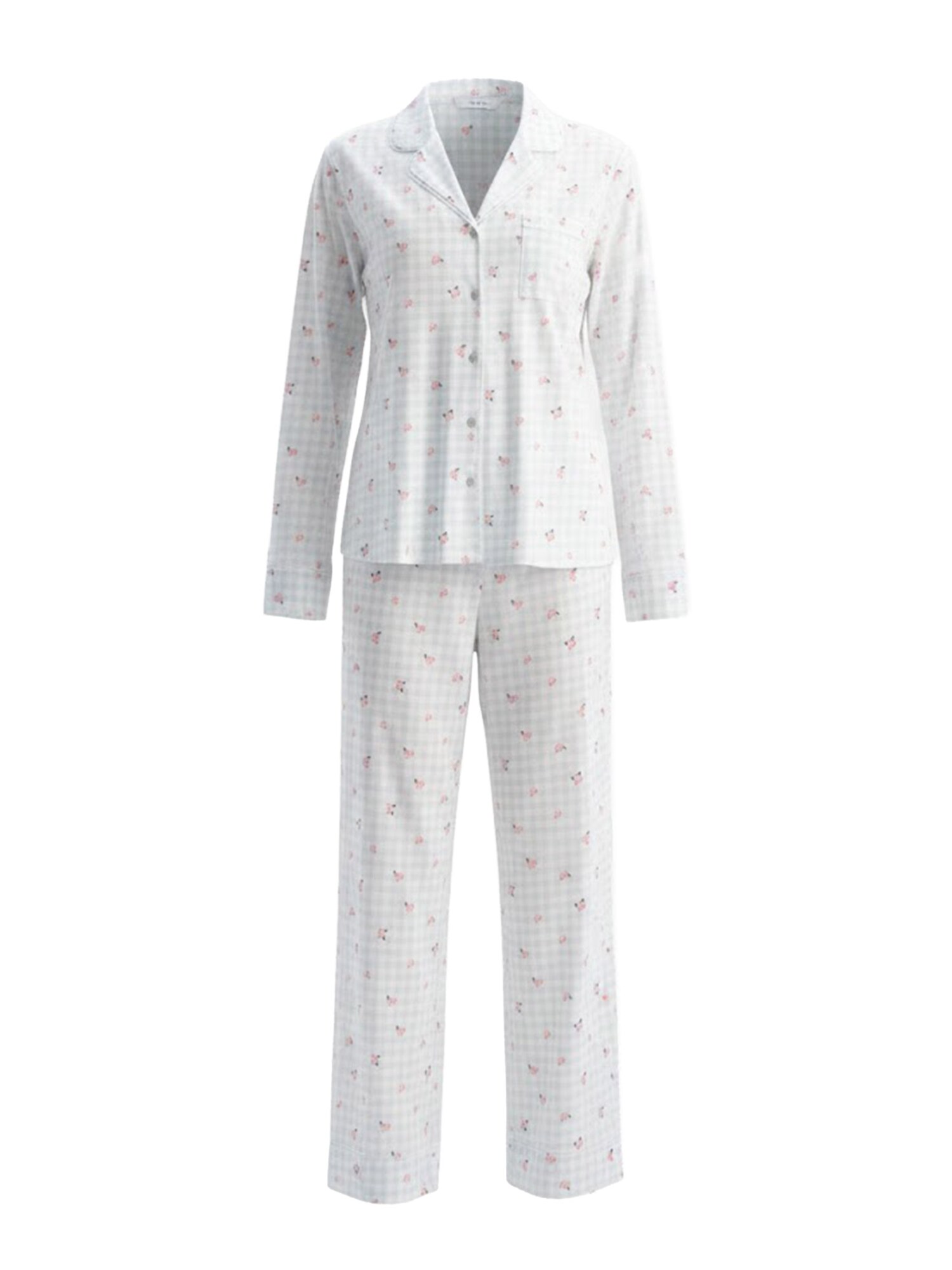 Dagi Pijama  albastru deschis / roz / alb
