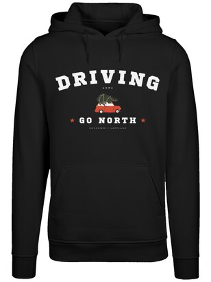 F4NT4STIC Sweatshirt ‘Driving Home’ Donkergroen / Vuurrood / Zwart / Wit