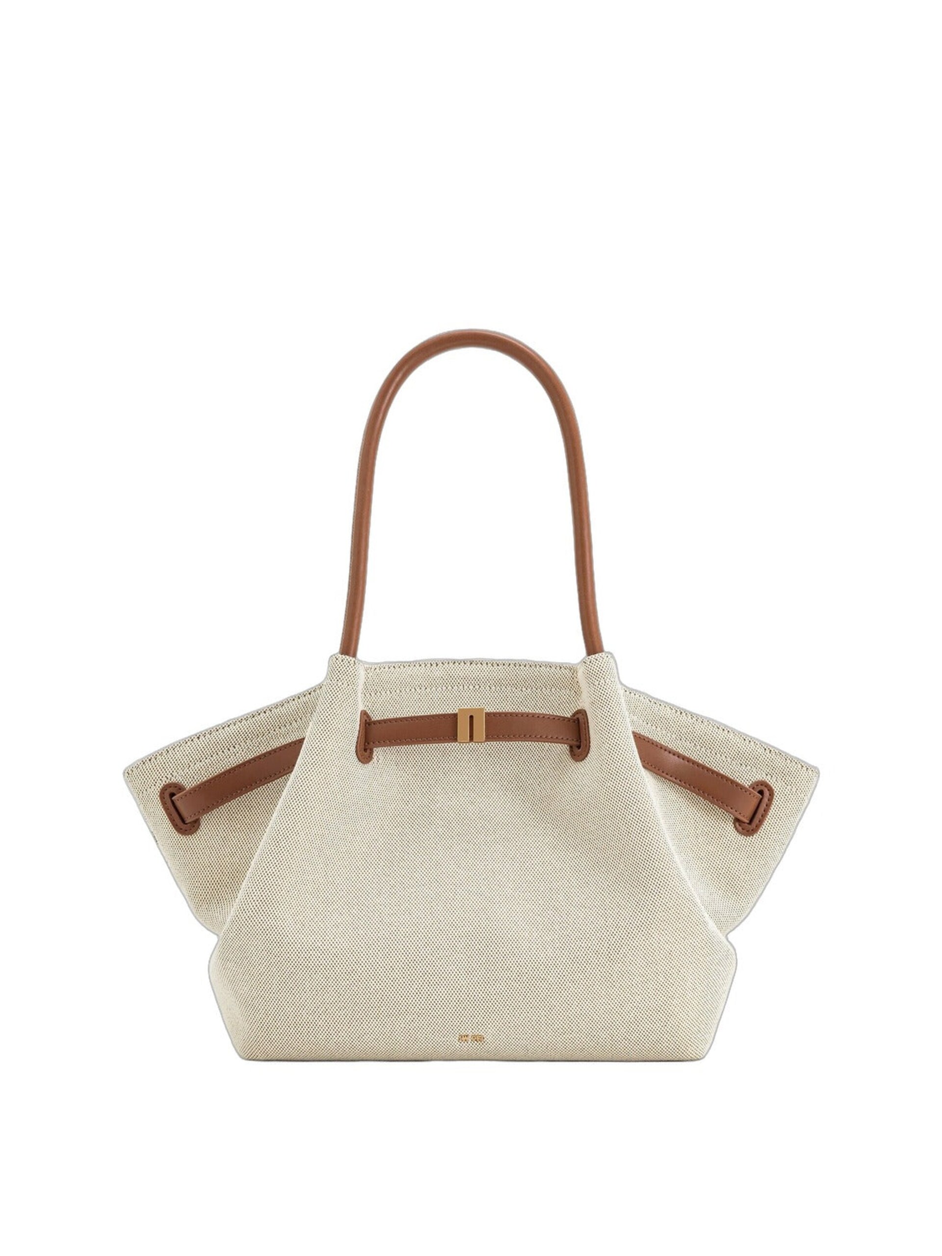 JW PEI Shoppingväska 'JW PEI Cabas Hana Large En Toile Brown Canvas' dam