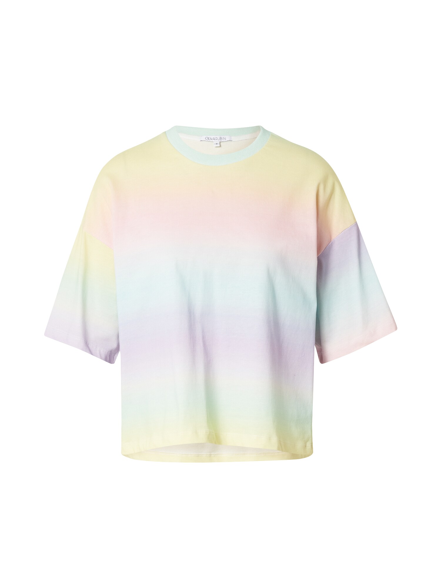 Olivia Rubin Marškinėliai 'MALLORY' vandens spalva / šviesiai geltona / šviesiai violetinė / šviesiai rožinė