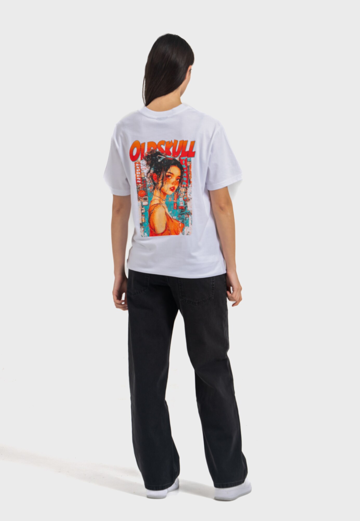 Thumbnail - Oldskull T-Shirt Retro Pixel Lady