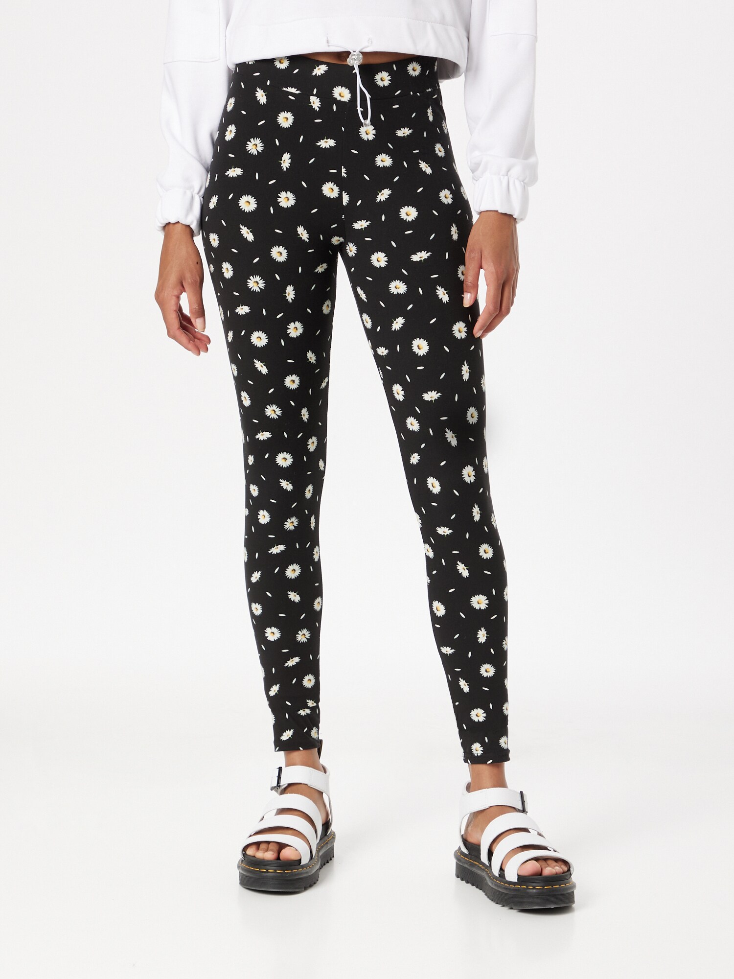 Urban Classics Leggings  sárga / fekete / fehér termék 2. képe
