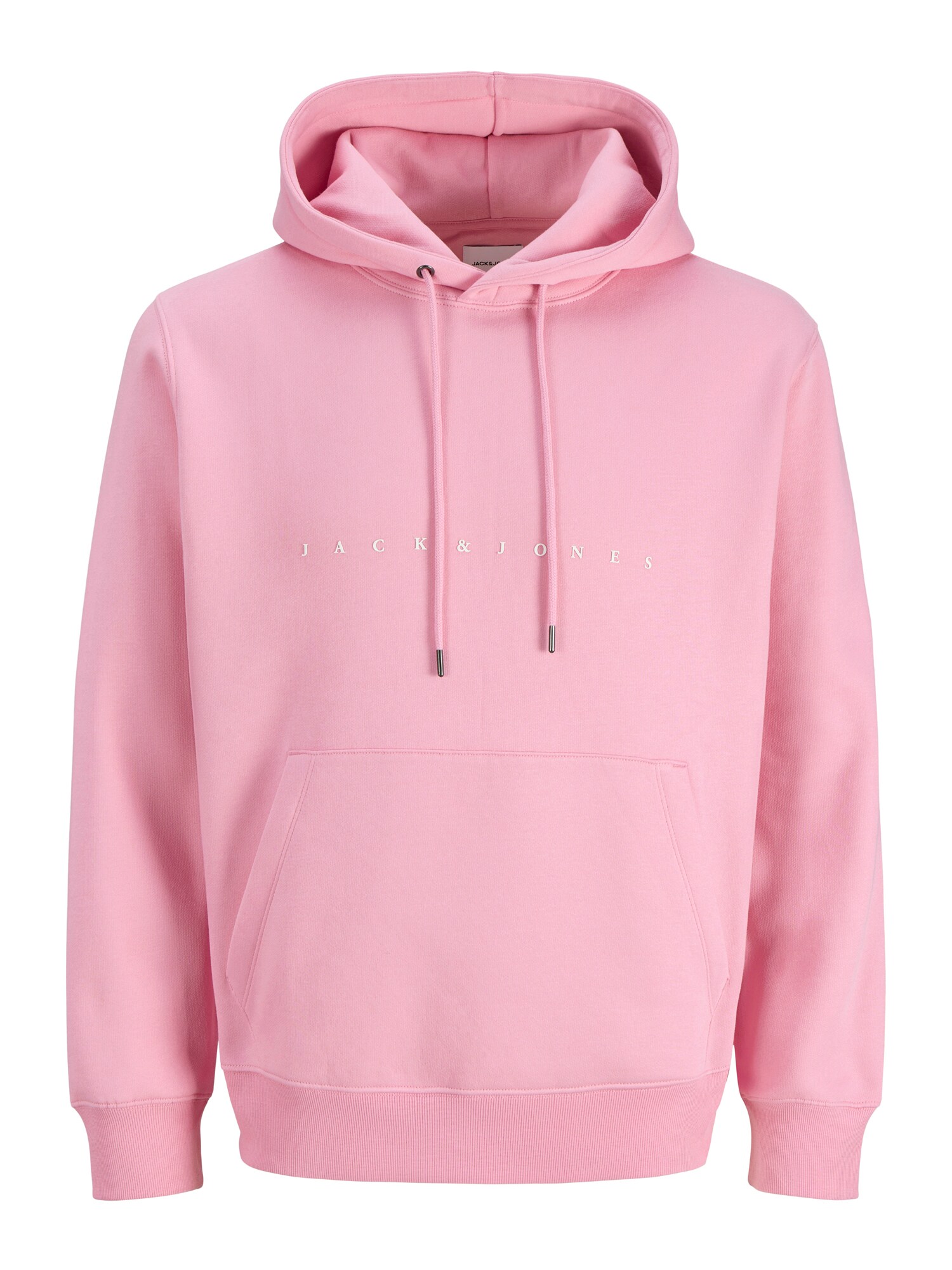 JACK & JONES Bluză de molton JJESTAR  roz deschis / alb
