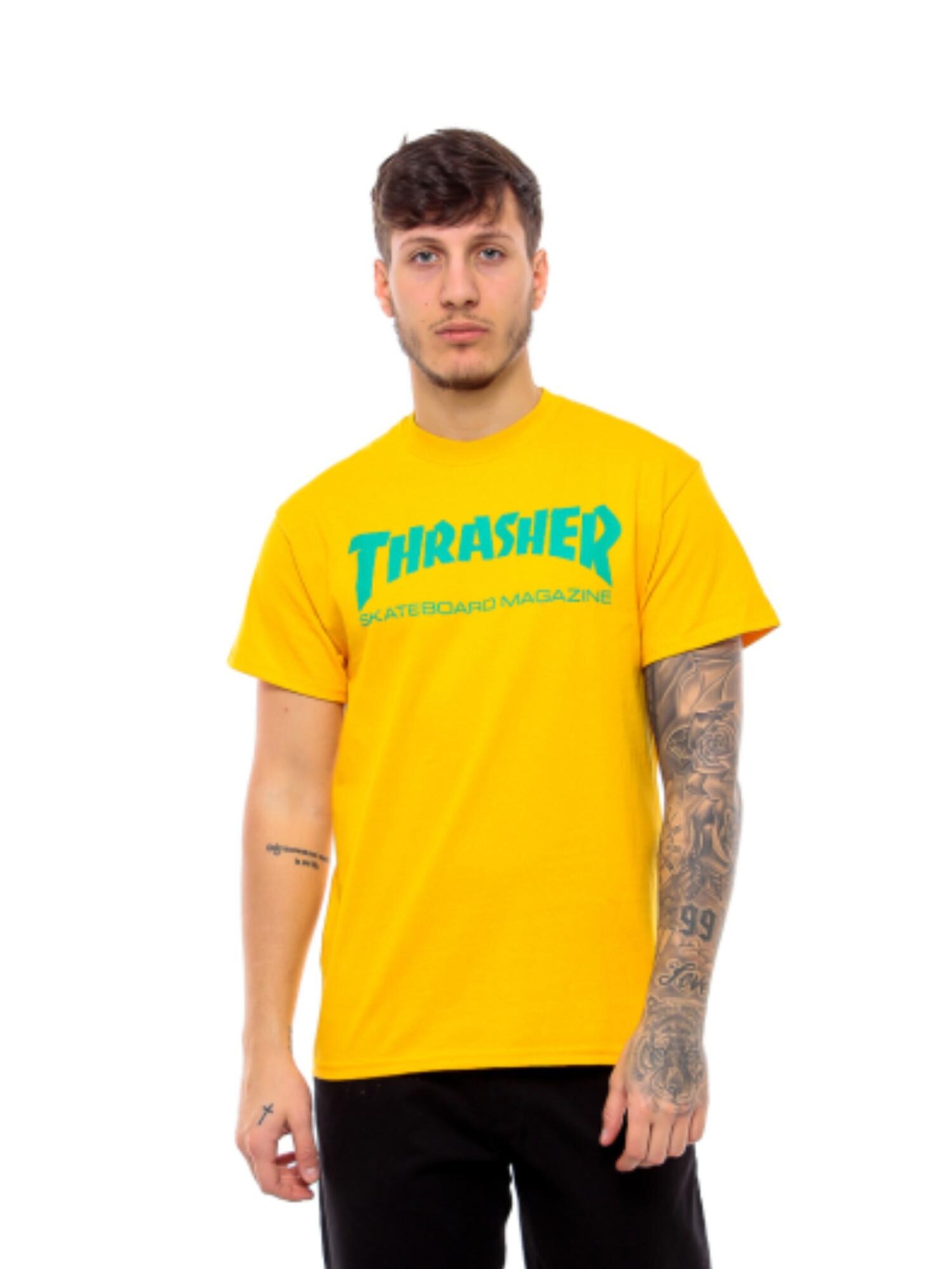 THRASHER Camiseta 'SKATE MAG T-SHIRT'  oro – imagen 2