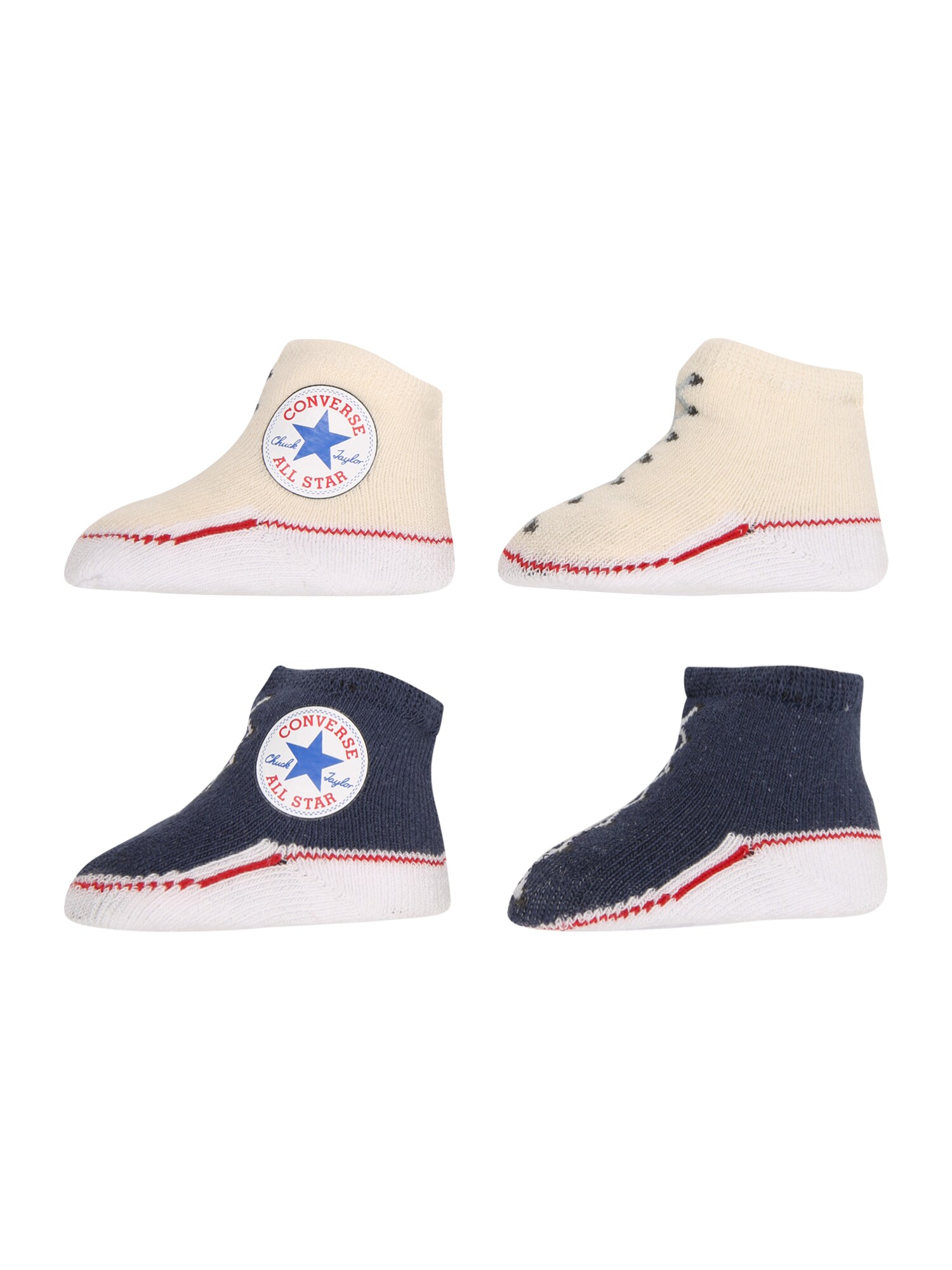 CONVERSE Șosete Chuck Taylor  crem / albastru / bleumarin / alb