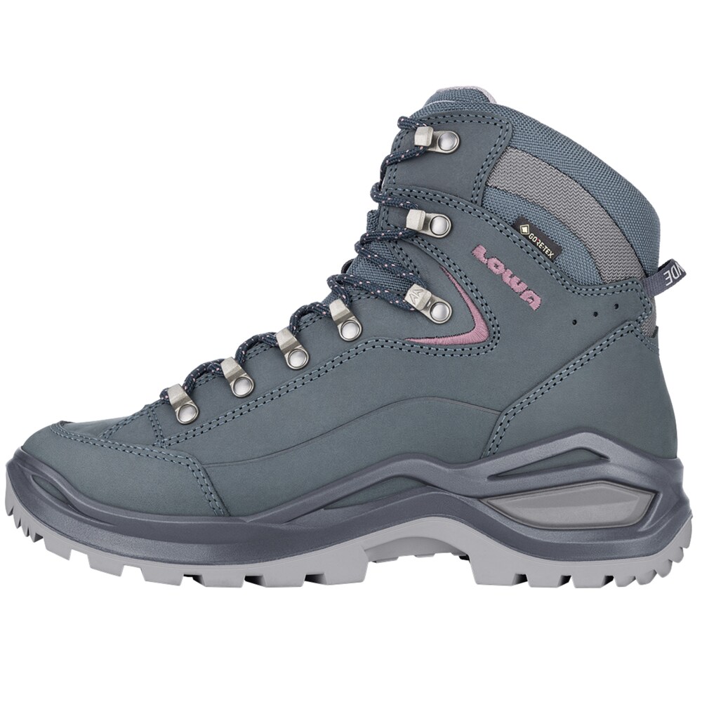 LOWA Boots 'Renegade EVO GTX Mid' Damen Größe 37.5 rauchblau / pink