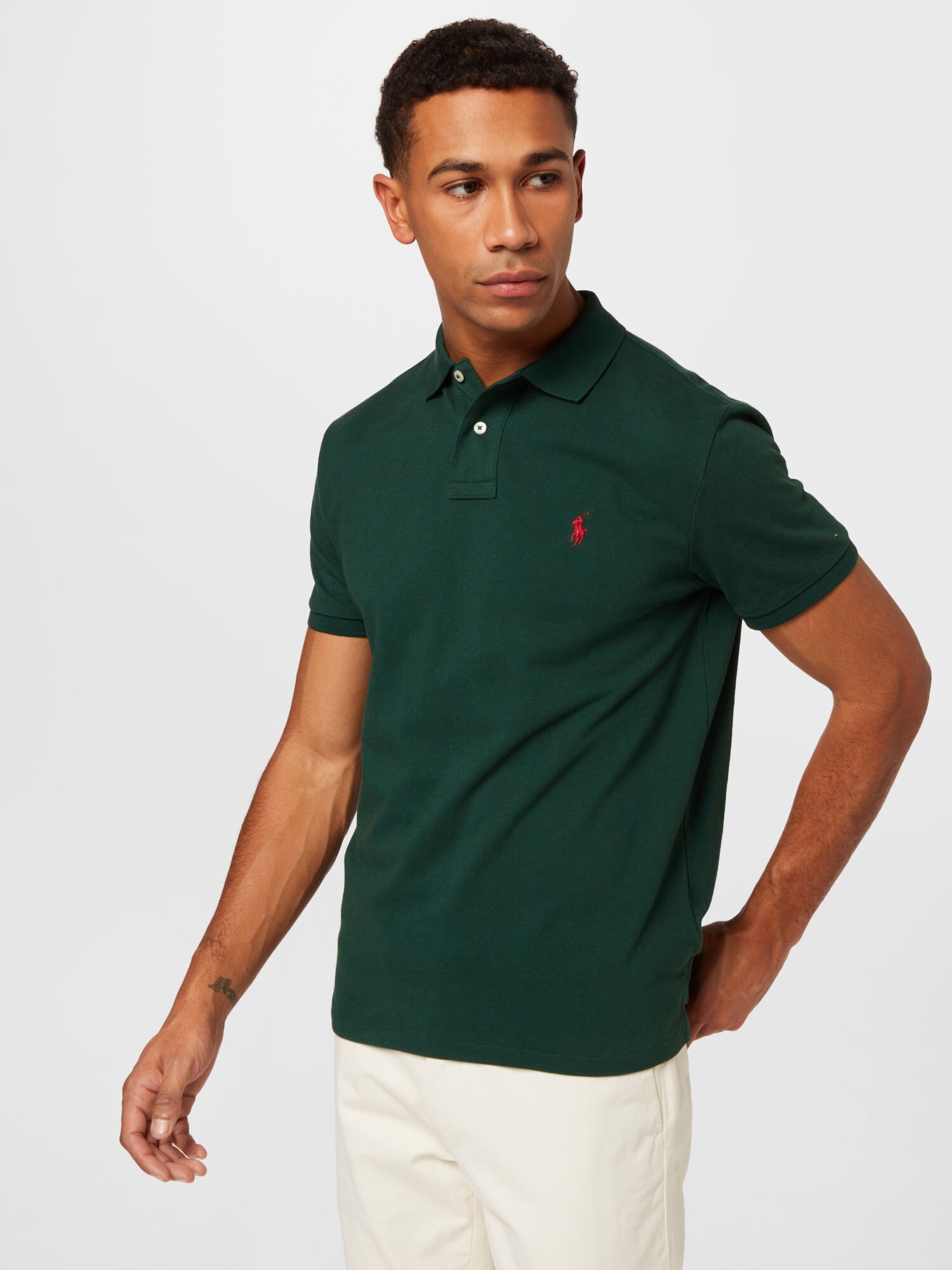 Polo Ralph Lauren Póló  sötétzöld / piros termék 2. képe