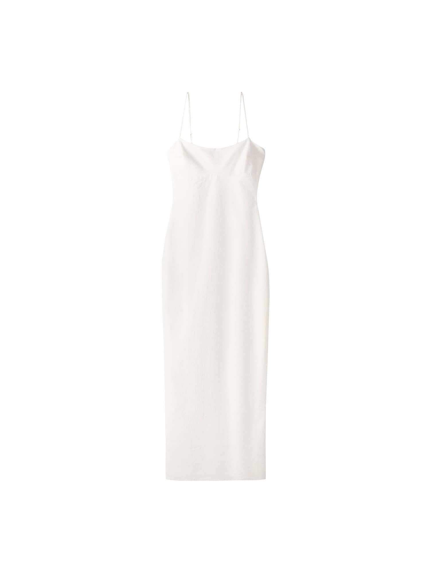 Bershka Rochie de vară  alb