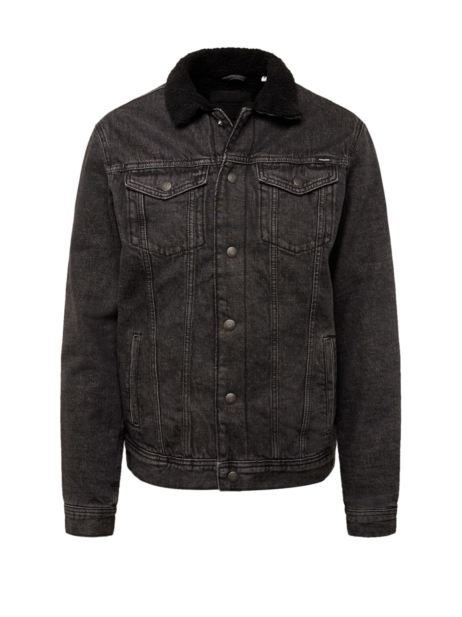 JACK & JONES Demisezoninė striukė 'JEAN '  juodo džinso spalva
