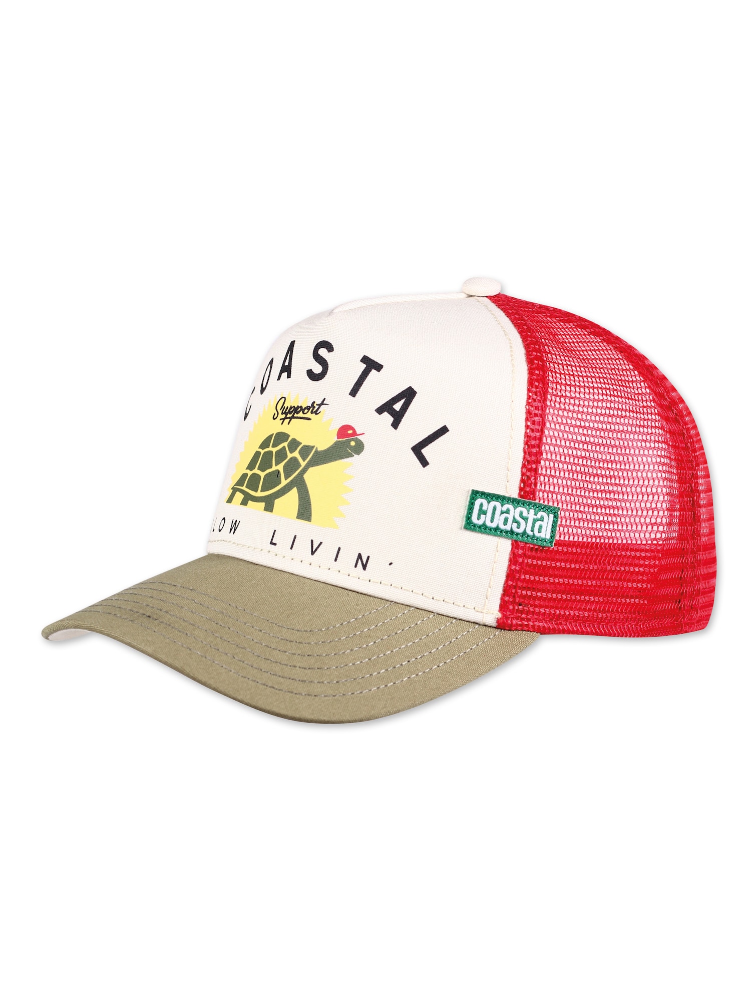 Coastal Șapcă HFT Support Slow  kaki / roșu / negru / alb