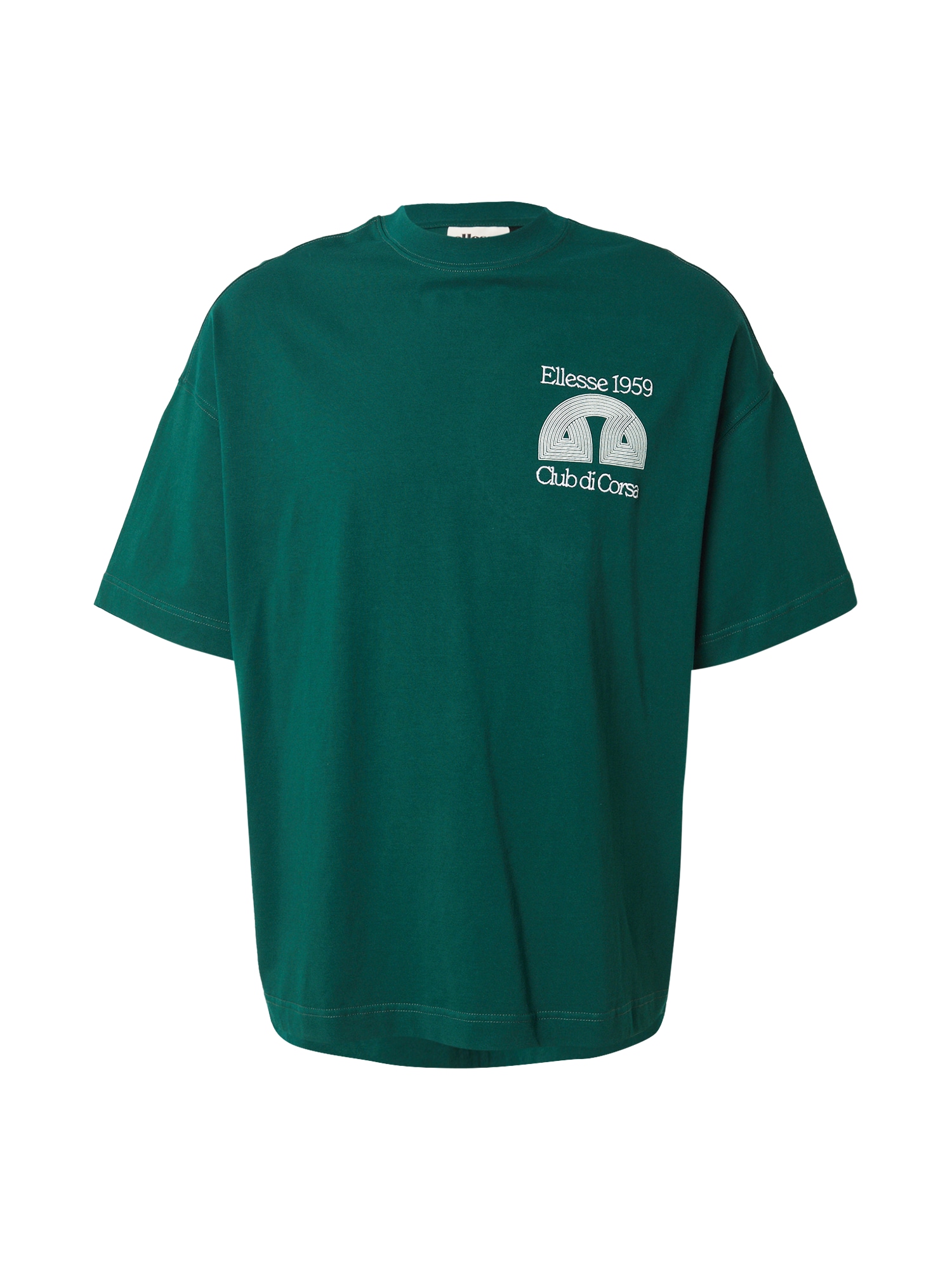ELLESSE Tricou verde jad / alb