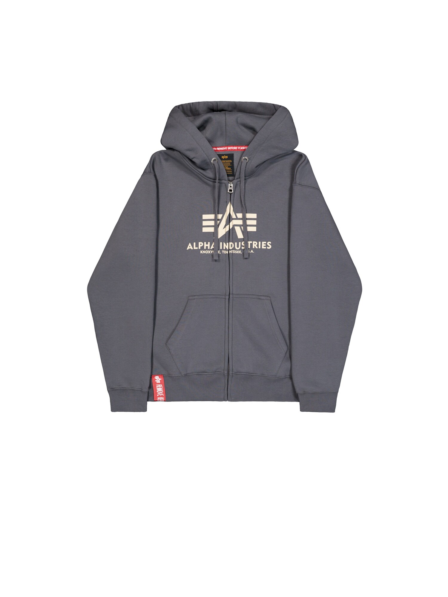 ALPHA INDUSTRIES Tepláková bunda 'Basic'  tmavosivá