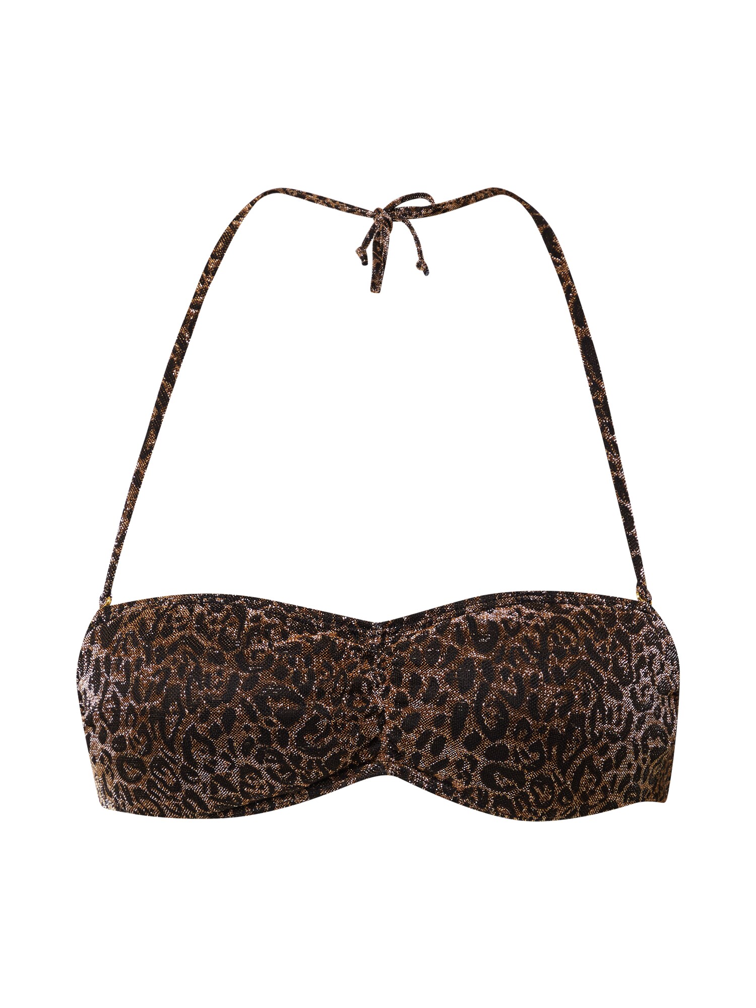 BeckSöndergaard Bikinio viršutinė dalis ruda / bronzinė / juoda