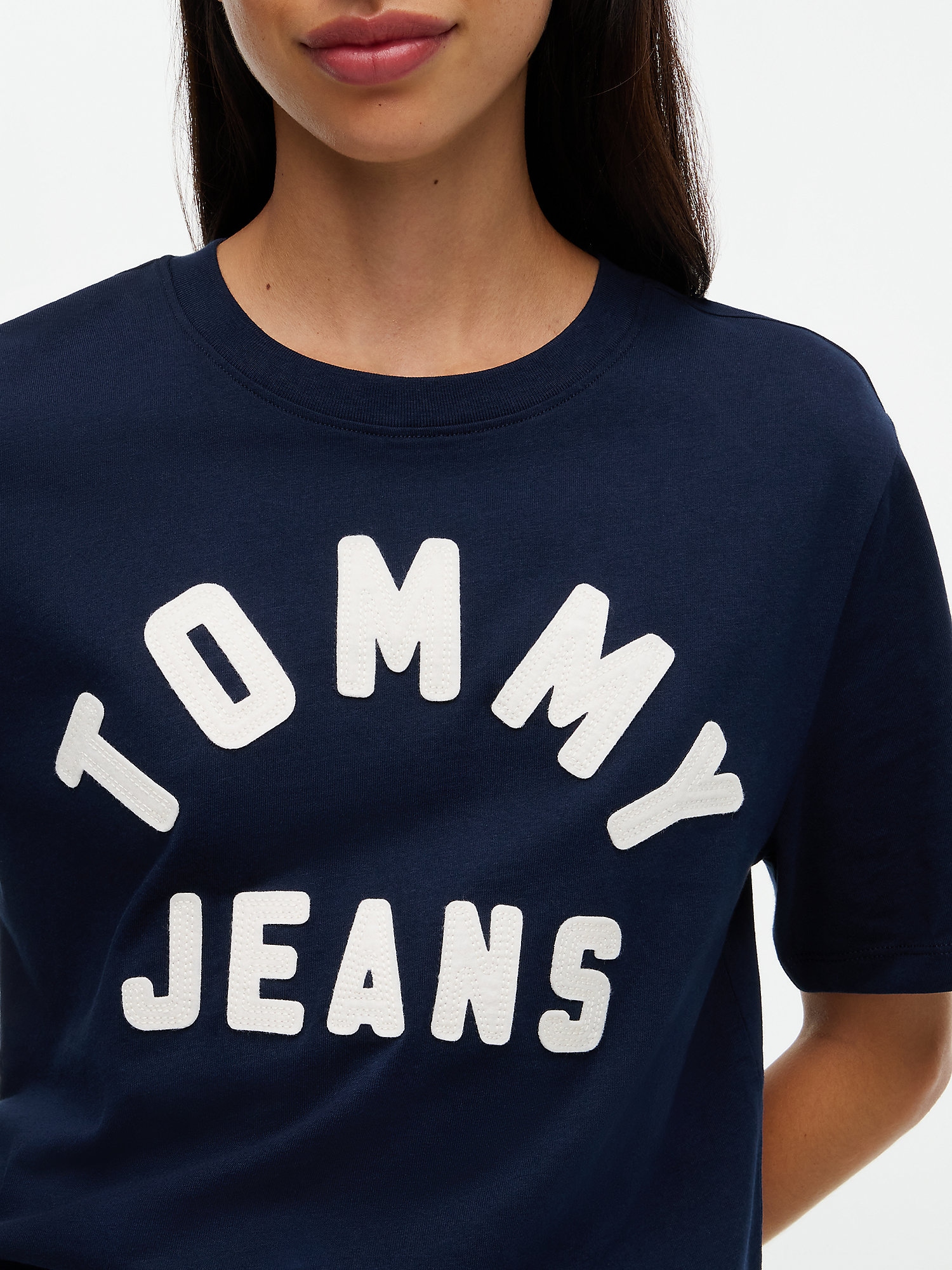 Tommy Jeans Camiseta azul oscuro / blanco – imagen 4