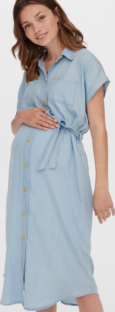ONLY Maternity Pema Short Sleeve Denim Dress