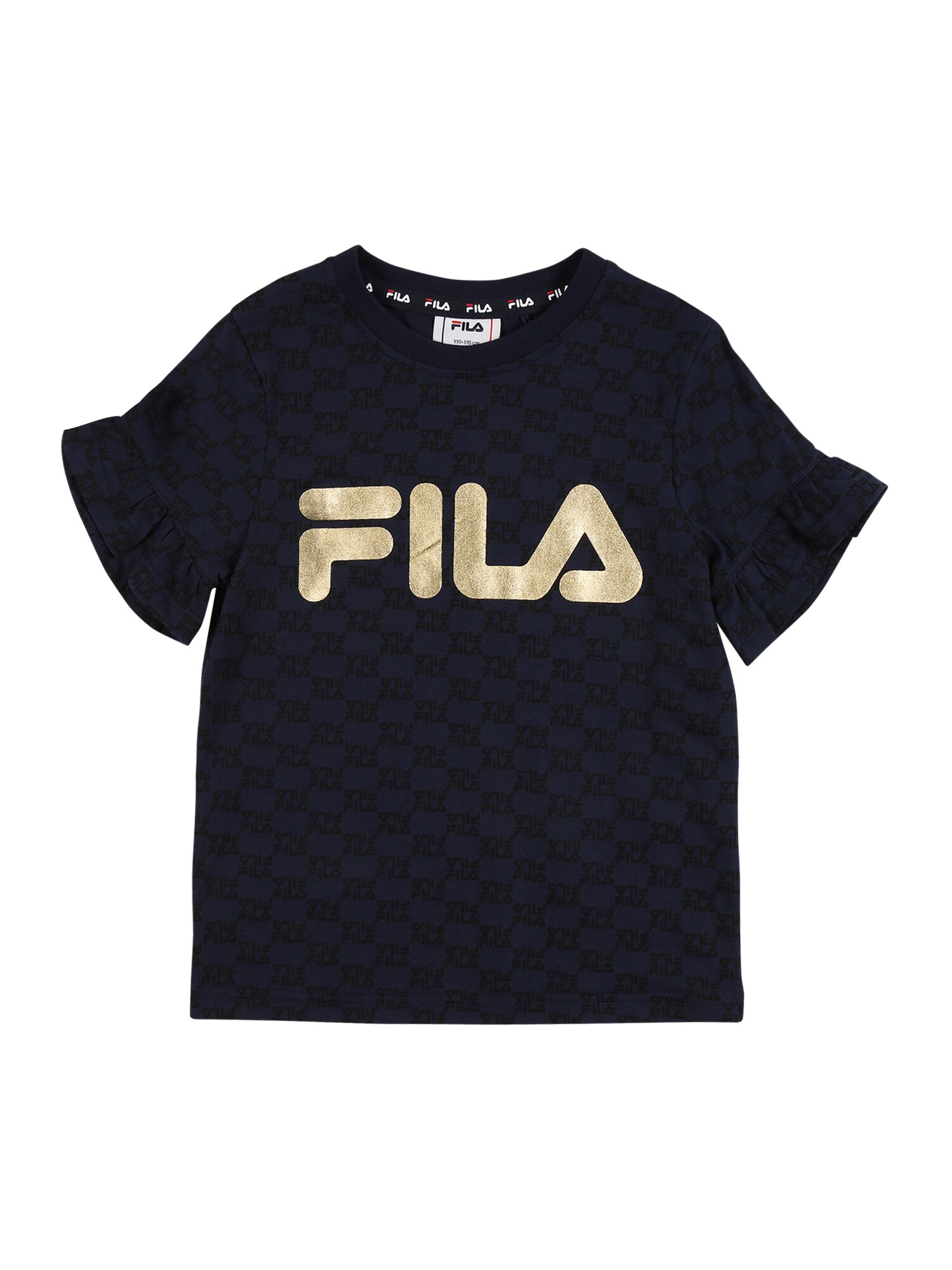 FILA Marškinėliai 'AURORA'  juoda / auksas