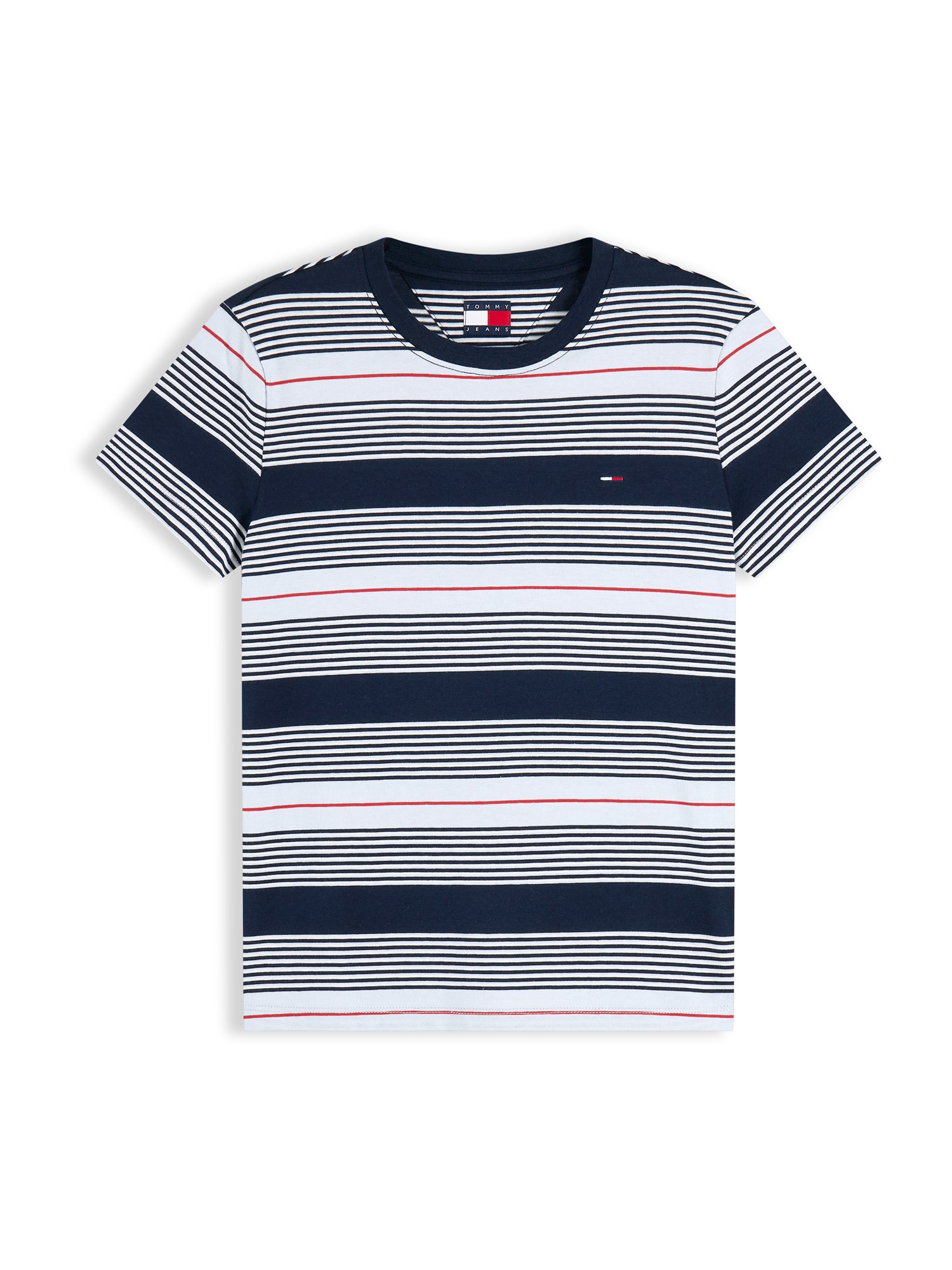 Tommy Jeans Tricou ESS bleumarin / roșu / alb