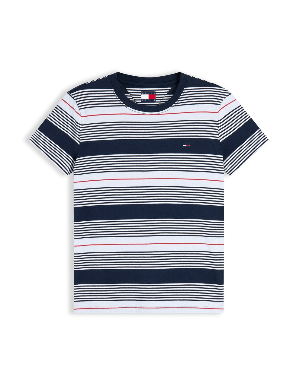 T-shirt 'ESS' marinblå / röd