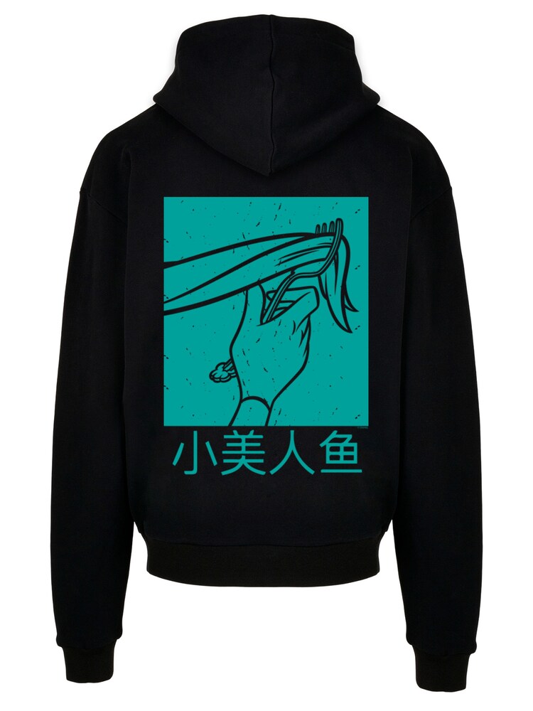 F4NT4STIC Sweatshirt 'Disney Ariel The Little Mermaid Hair Stroke' Herren Größe L jade / schwarz