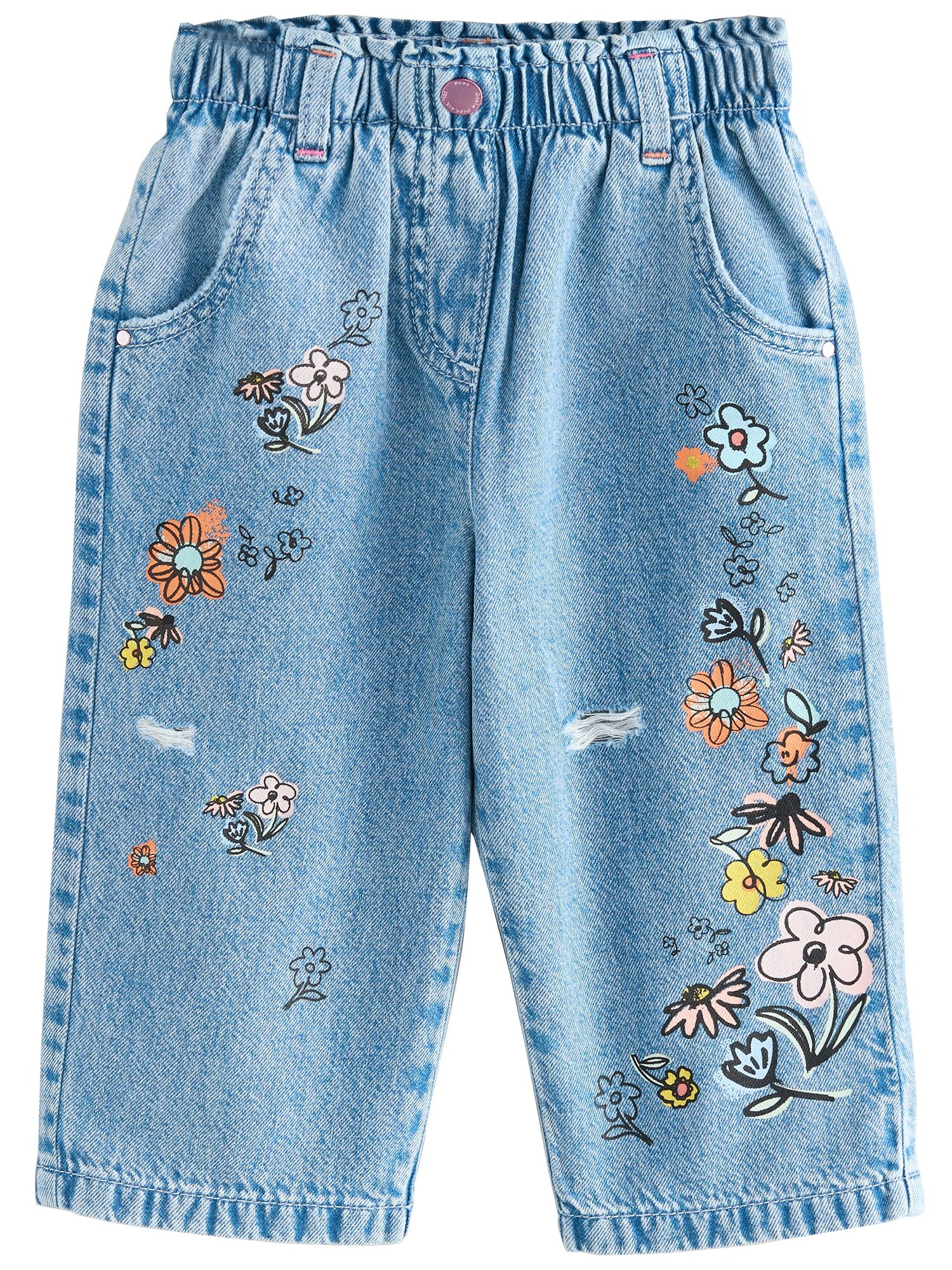 Next Jeans  albastru denim / galben / portocaliu / roz deschis