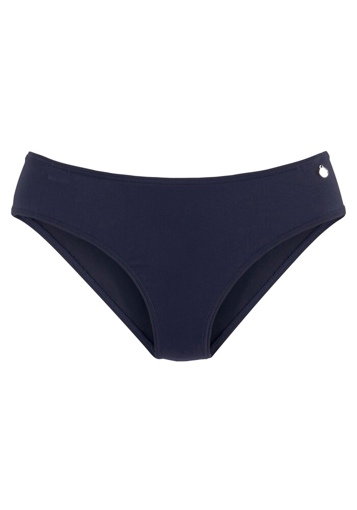 LASCANA Bikinihose Damen Größe S navy / silber