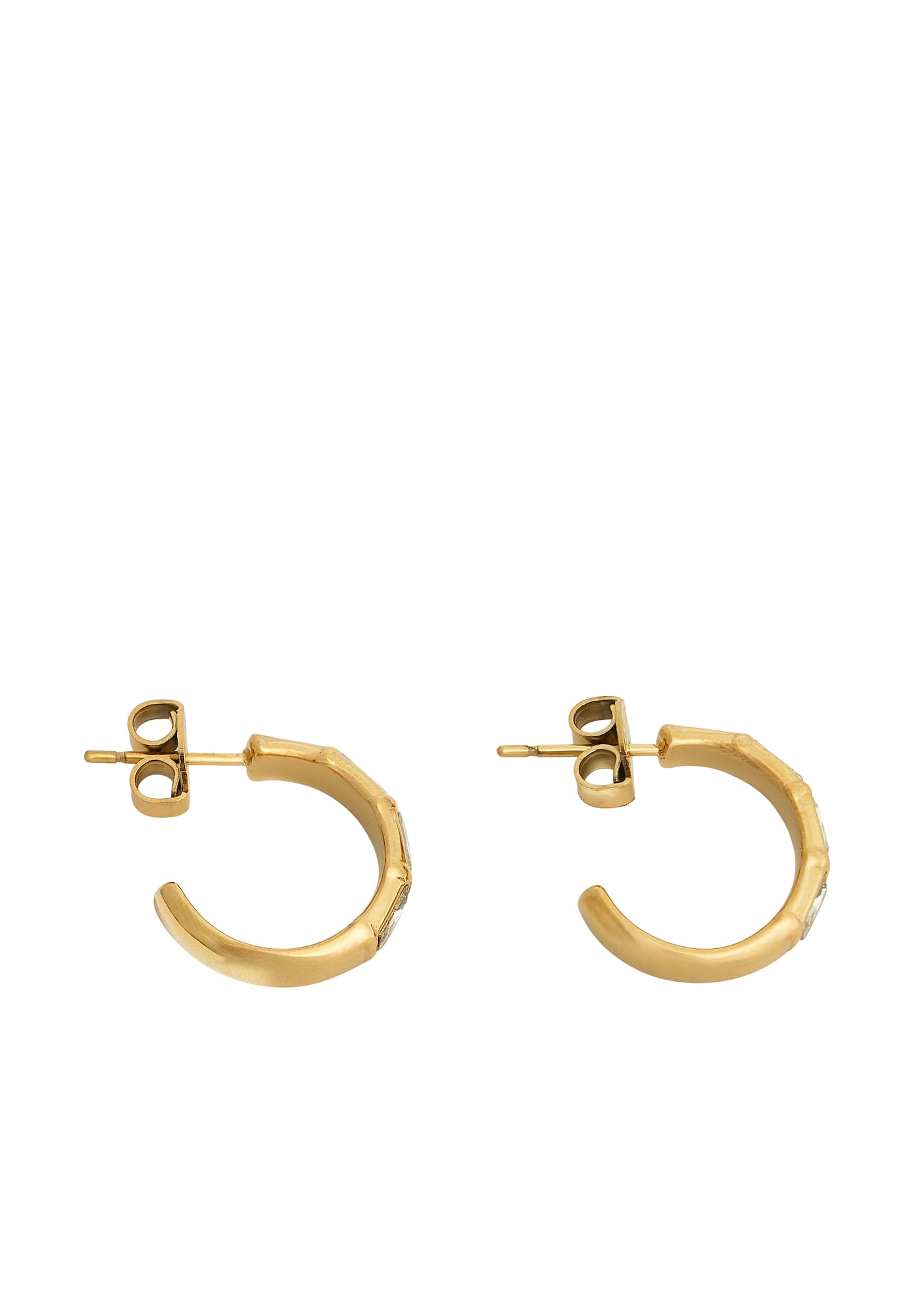 GUESS Cercei LES BAGUETTES galben auriu / transparent