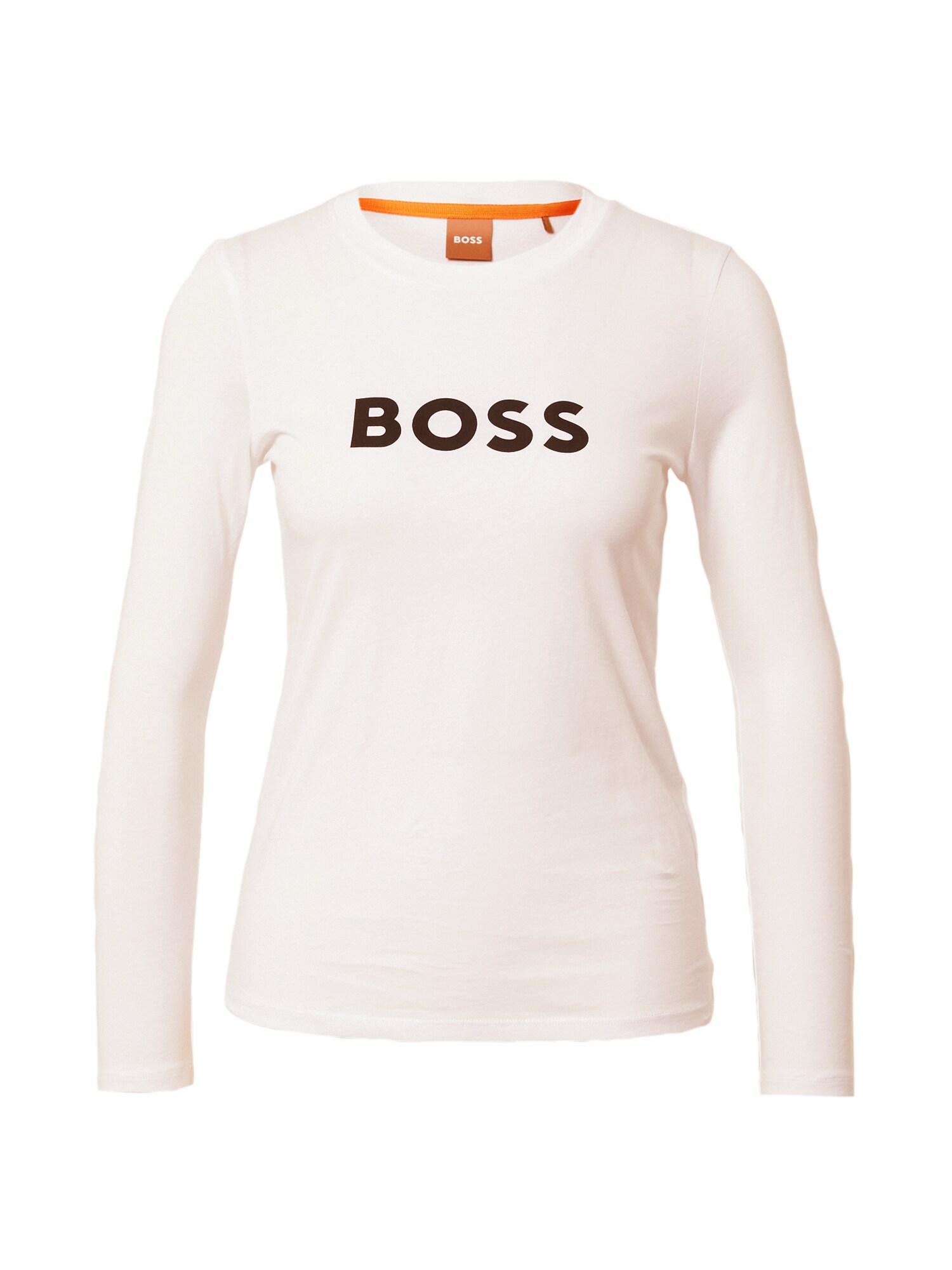 BOSS Orange Tricou  negru / alb