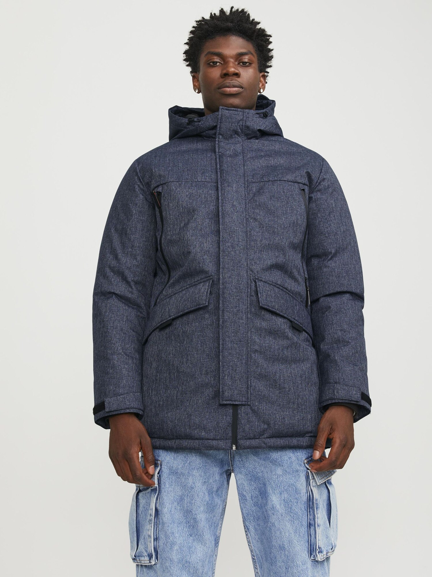 JACK & JONES Téli parka 'JCOBlack'  kék farmer termék 2. képe