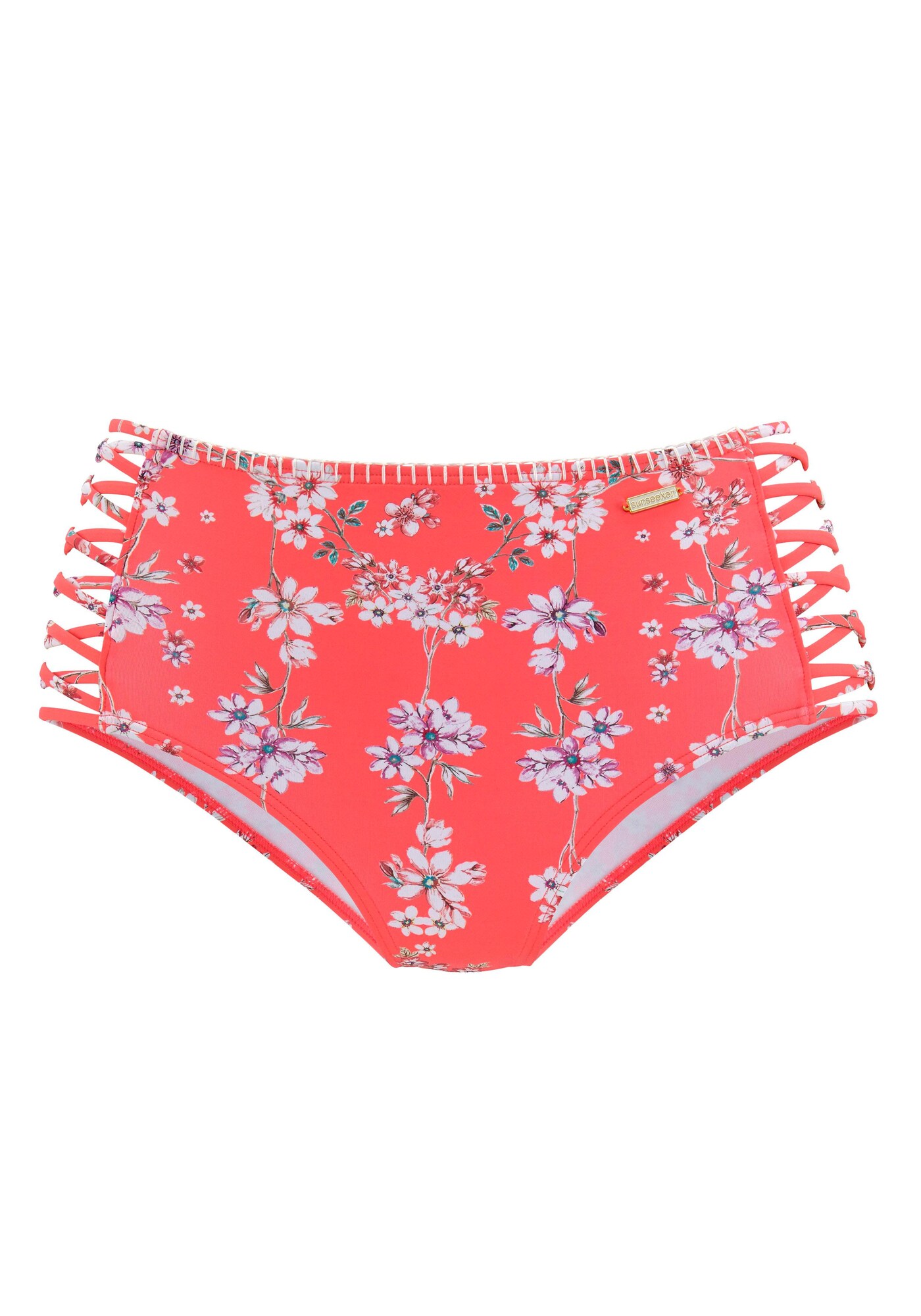 SUNSEEKER Bikini nadrágok 'Ditsy'  benzin / orchidea / korál / fehér akciós termékkép 1