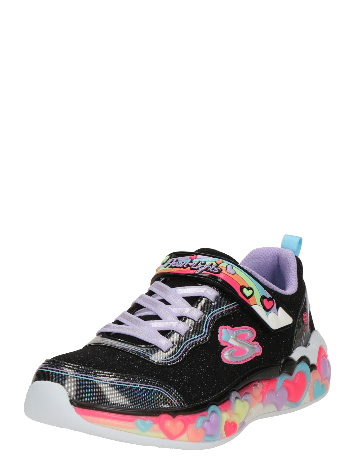 SKECHERS Sneaker ETERNAL HEART LIGHTS  mov lavandă / roz / negru / argintiu
