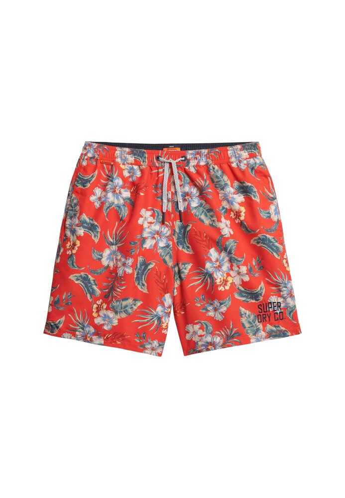 Superdry Badeshorts Herren Größe XXL blau / grün / rot