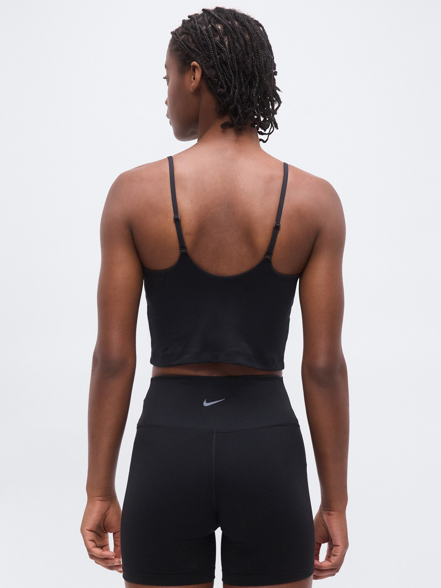 NIKE Top deportivo 'ONE' negro / blanco – imagen 3