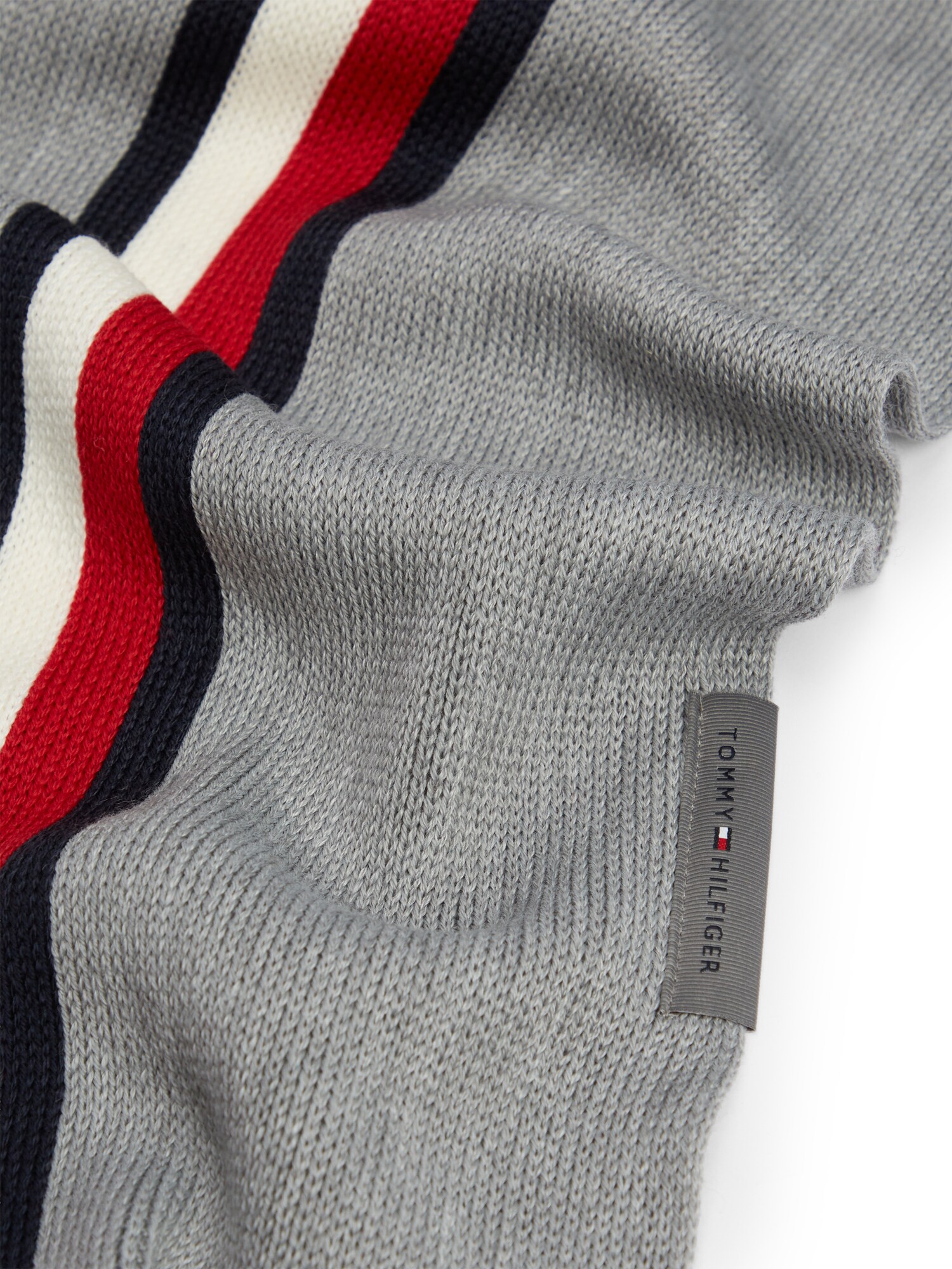 TOMMY HILFIGER Chal 'RASHELLE' marino / gris / rojo / blanco – imagen 2