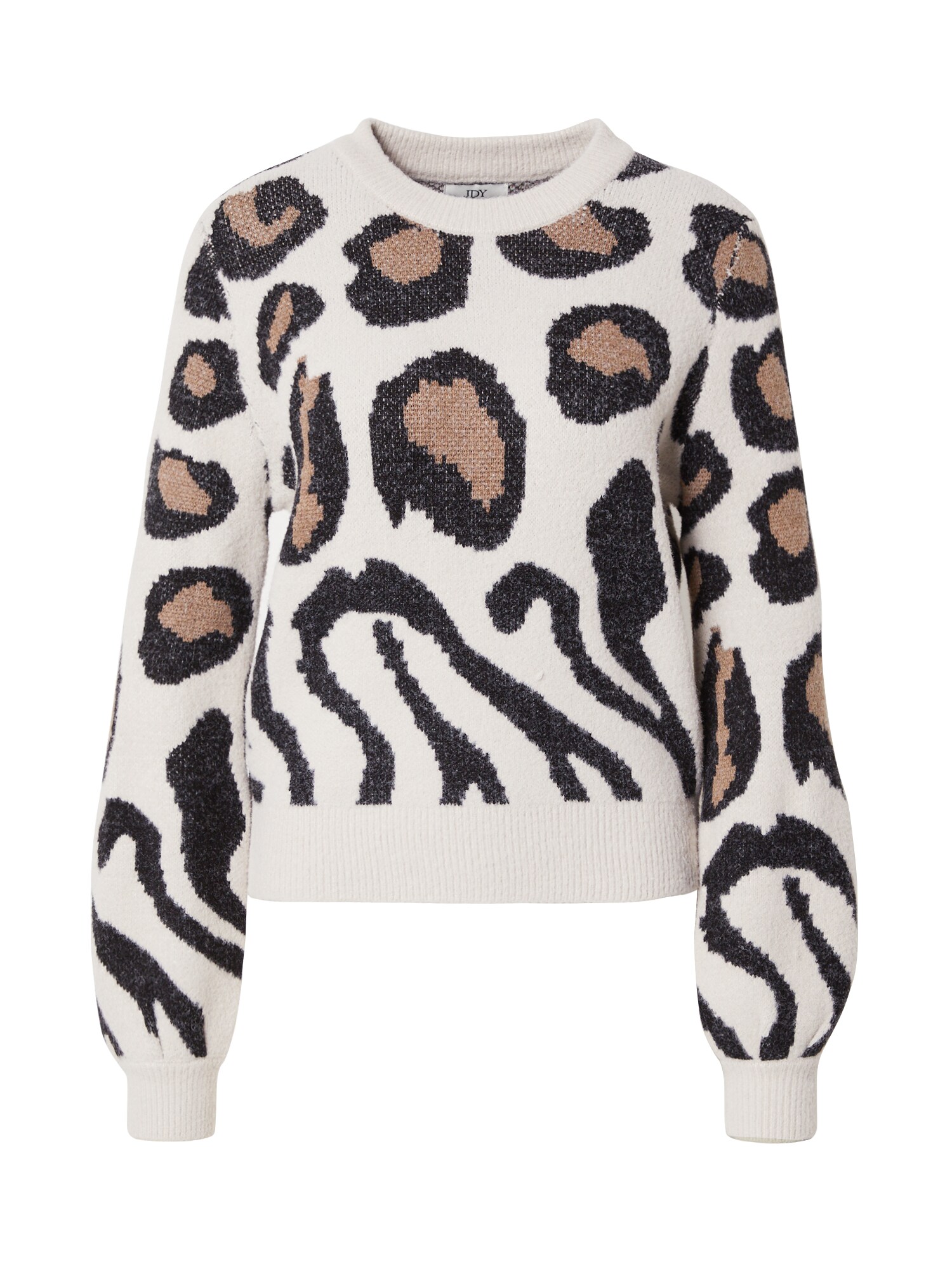 JDY Pulover JDYLORRAINE  bej / gri deschis / negru