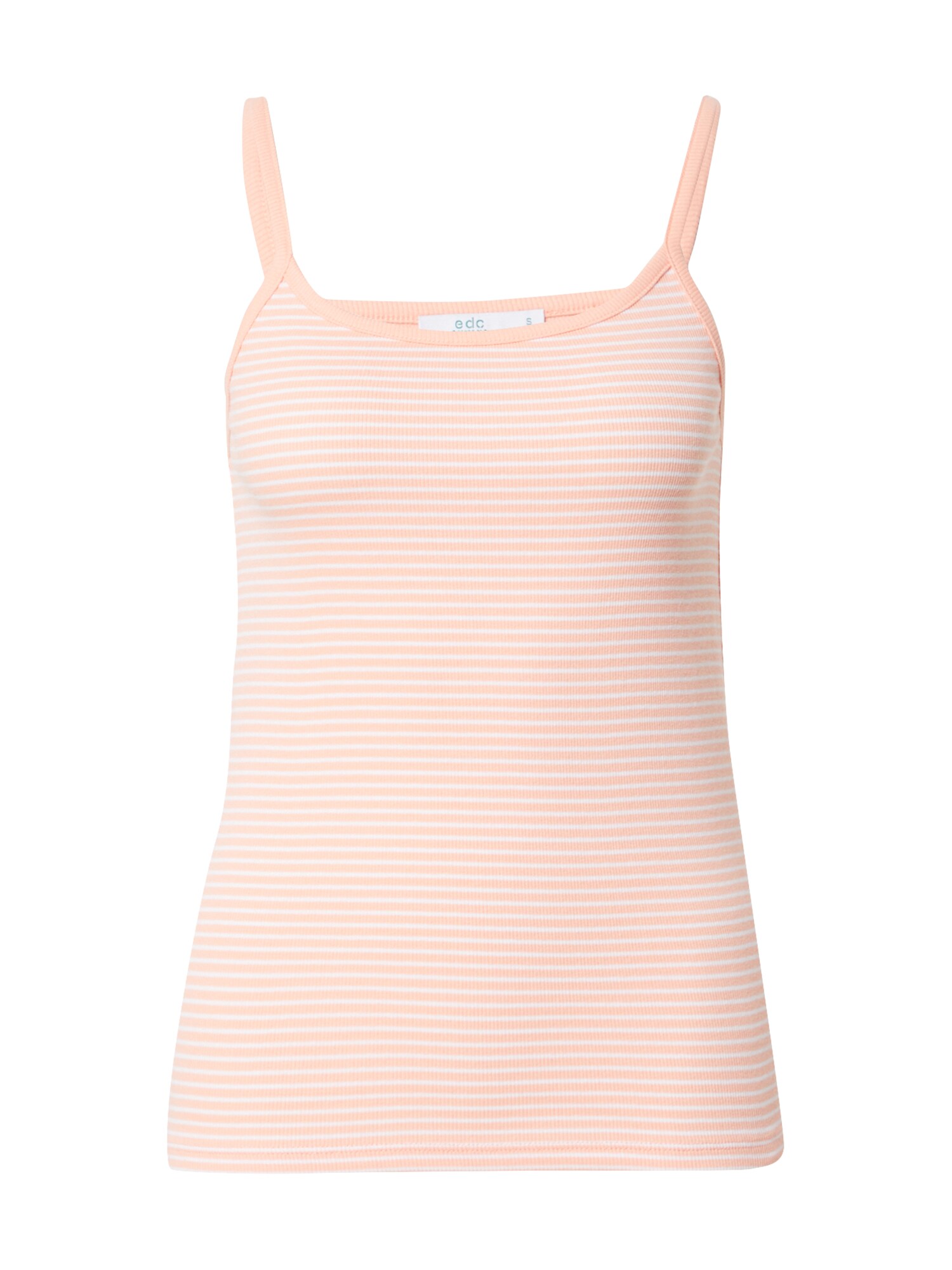 EDC BY ESPRIT Palaidinė be rankovių  šviesiai oranžinė / balta