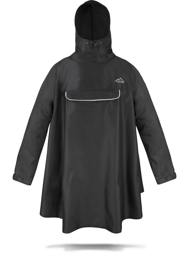 normani Regenponcho 'Kauai' Damen Größe XXXL/4XL grau / schwarz / silber