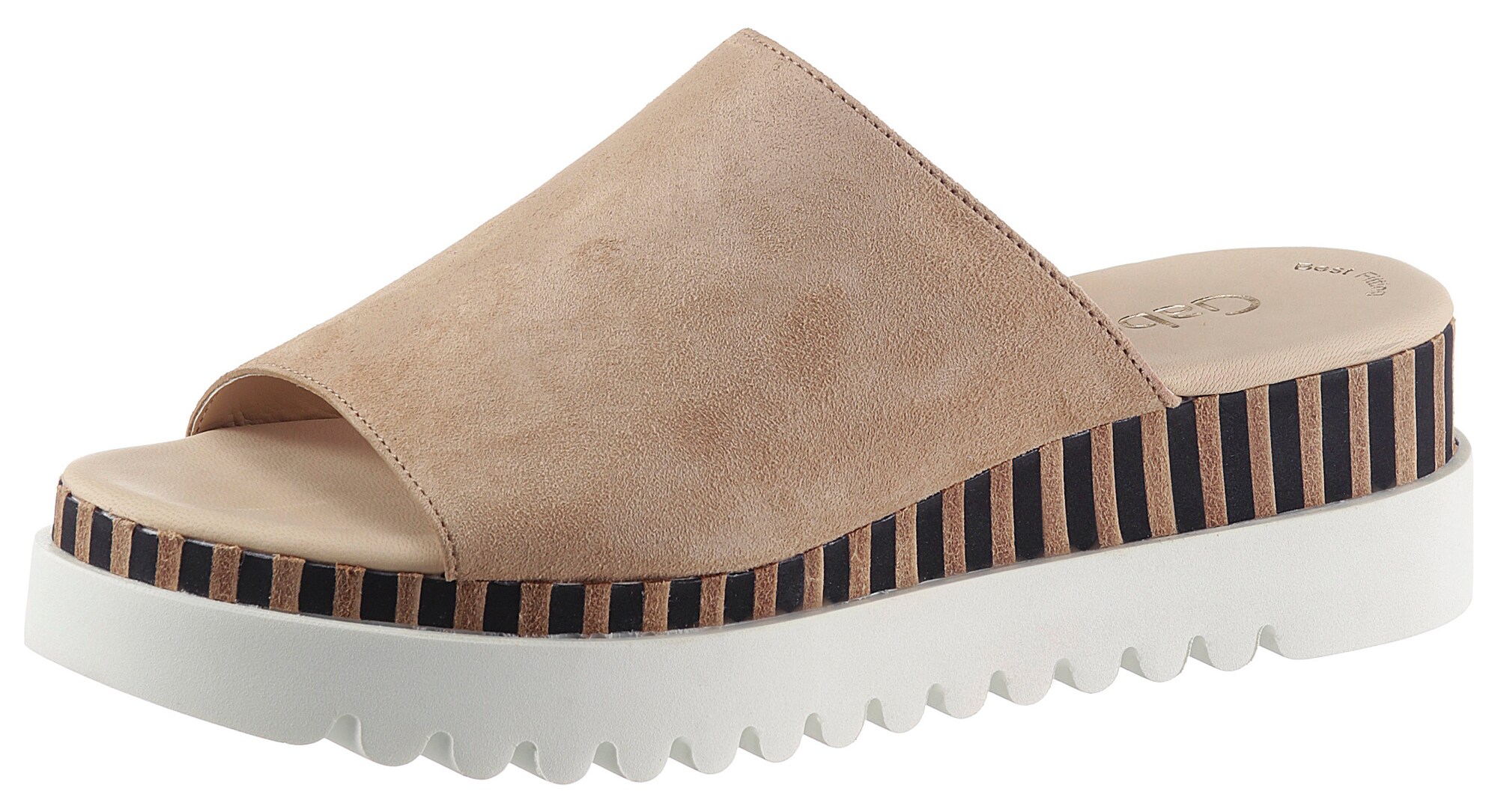 Gabor GABOR Pantolette camel / schwarz