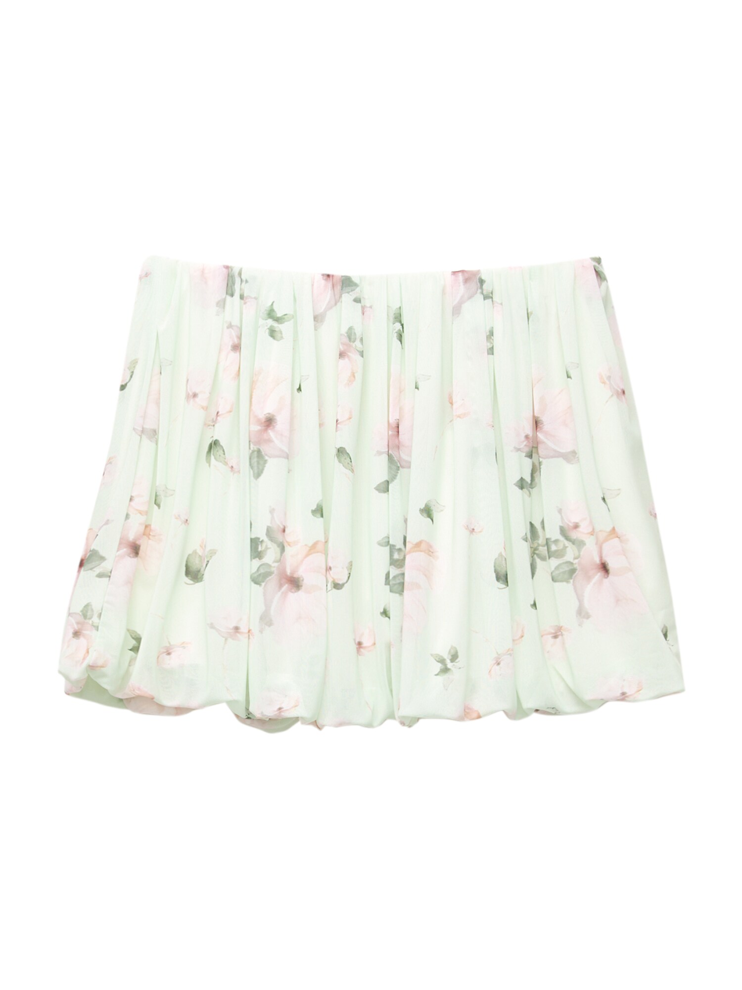 Pull&Bear Fustă  verde / verde mentă / roz