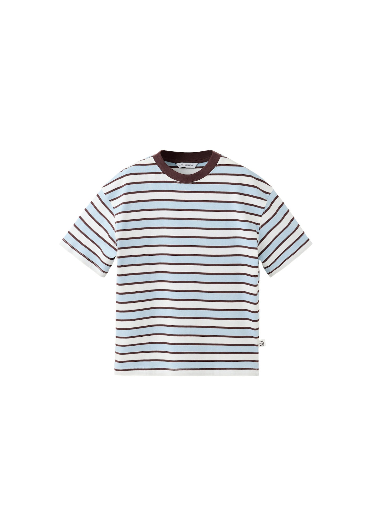 MANGO KIDS Tricou albastru / alb