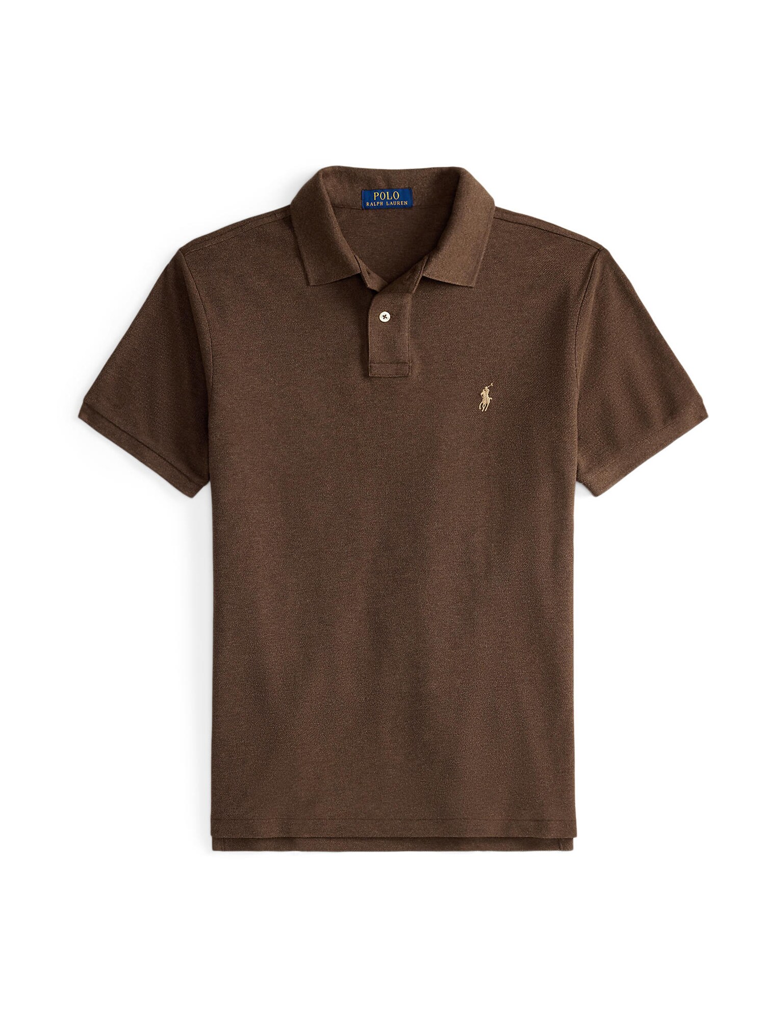 Polo Ralph Lauren Tricou  ciocolatiu / galben deschis