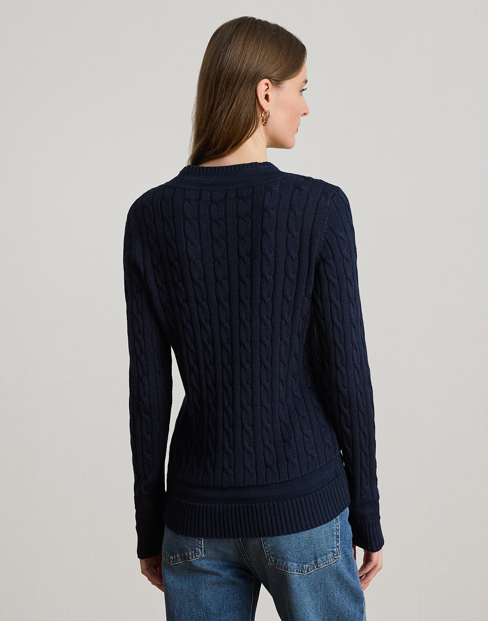 Lauren Ralph Lauren Petite Jersey  navy – imagen 3
