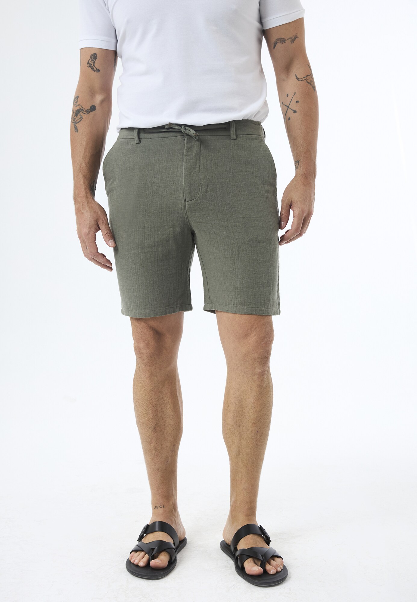 Jimmy Sanders Chino nadrág  khaki termék 2. képe